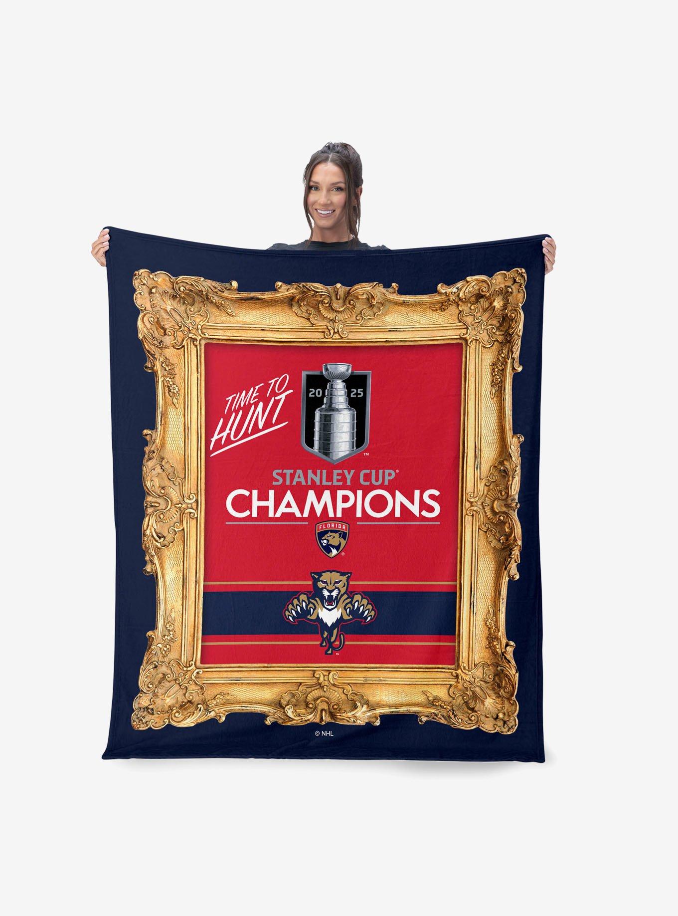 NHL Florida Panthers Portrait Silk Touch Sherpa Throw Blanket, , alternate