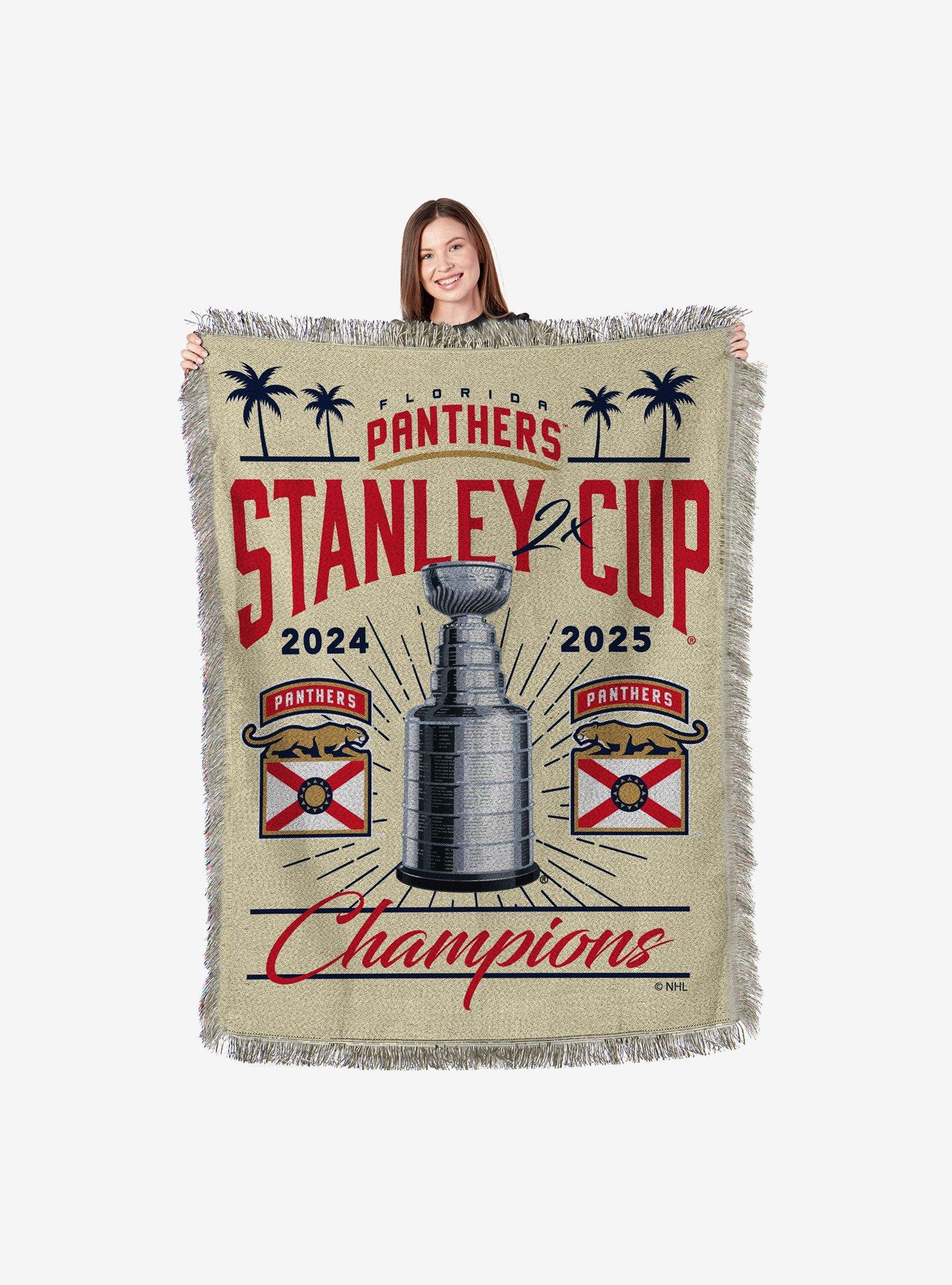 NHL Florida Panthers Recorded Woven Tapestry Throw Blanket, , alternate