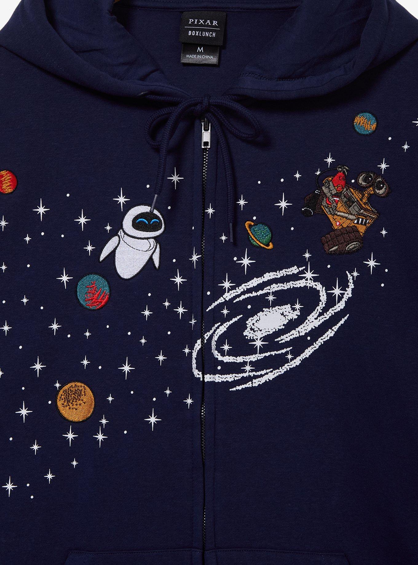 Disney Pixar WALL-E EVE & Space Embroidered Zippered Hoodie - BoxLunch Exclusive
