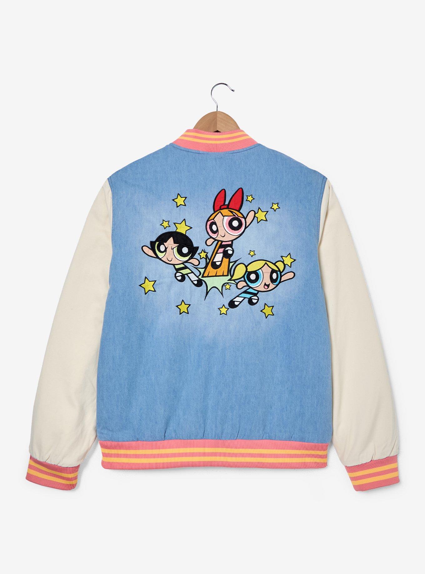 The Powerpuff Girls Denim Bomber Jacket — BoxLunch Exclusive