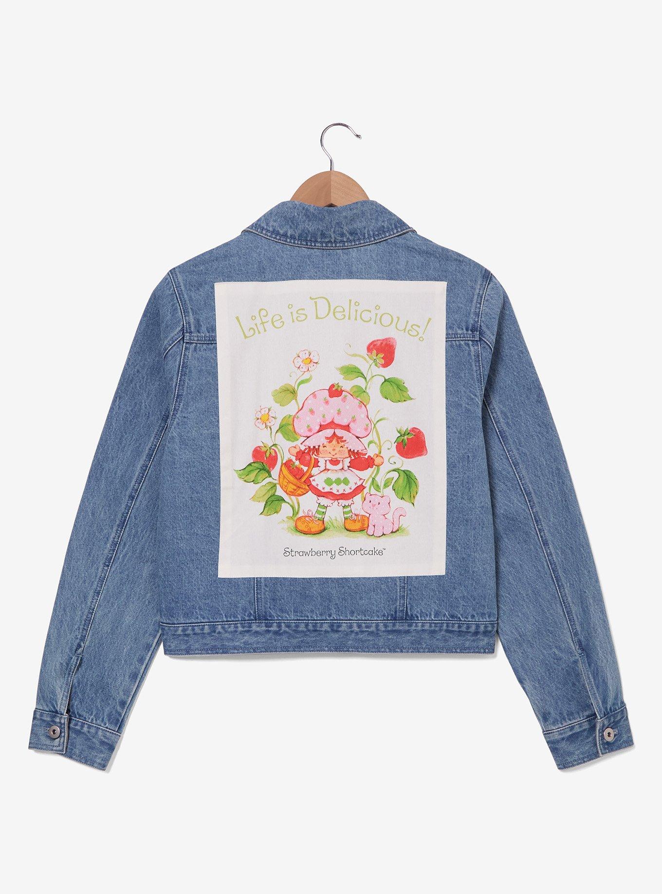 Strawberry Shortcake Women's Denim Jacket — BoxLunch Exclusive, , hi-res