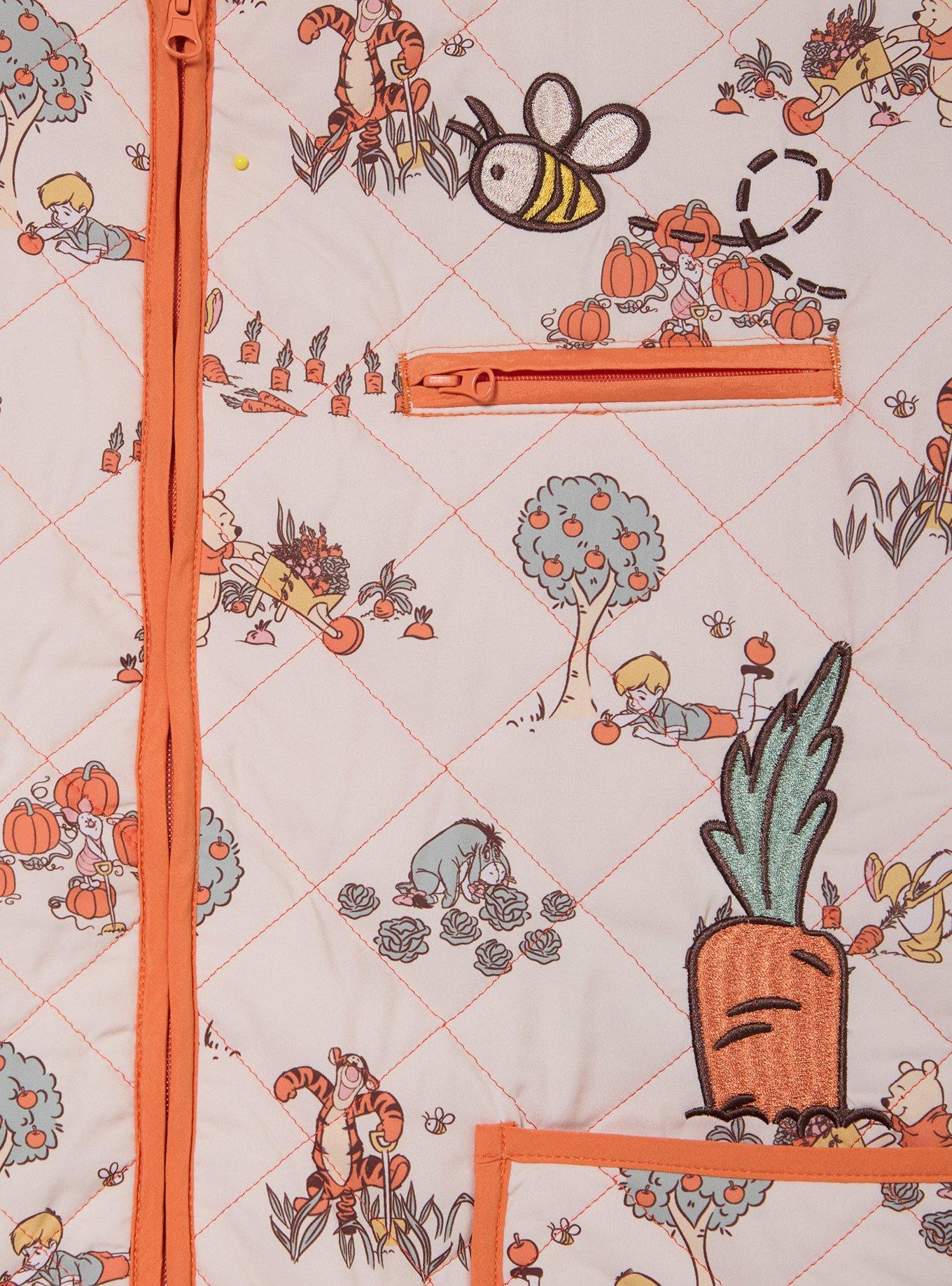 Disney Winnie the Pooh Veggie Garden Women's Plus Size Quilted Jacket - BoxLunch Exclusive, CREAM, alternate