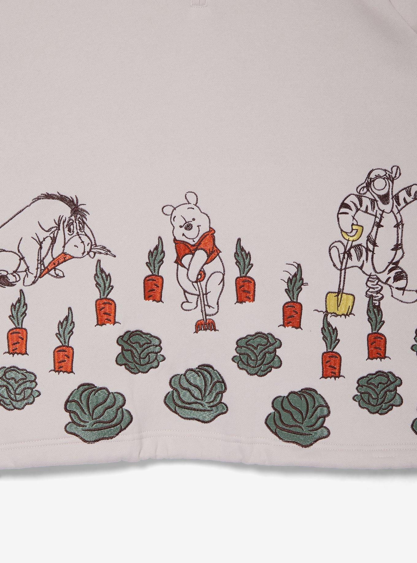 Disney Winnie the Pooh Veggie Garden Women's Plus Quarter Zip Crewneck - BoxLunch Exclusive