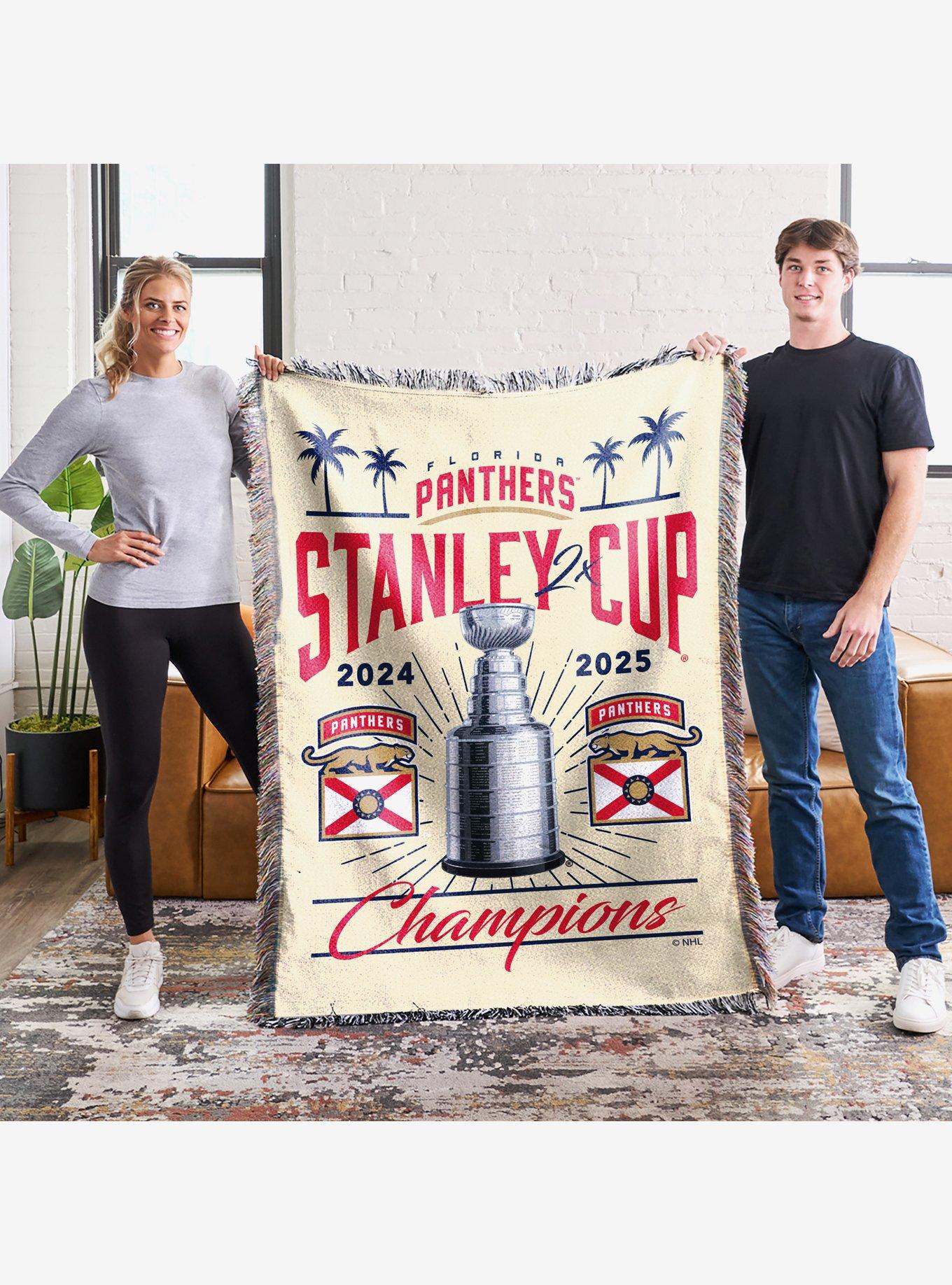 NHL Florida Panthers Recorded Woven Tapestry Throw Blanket, , alternate