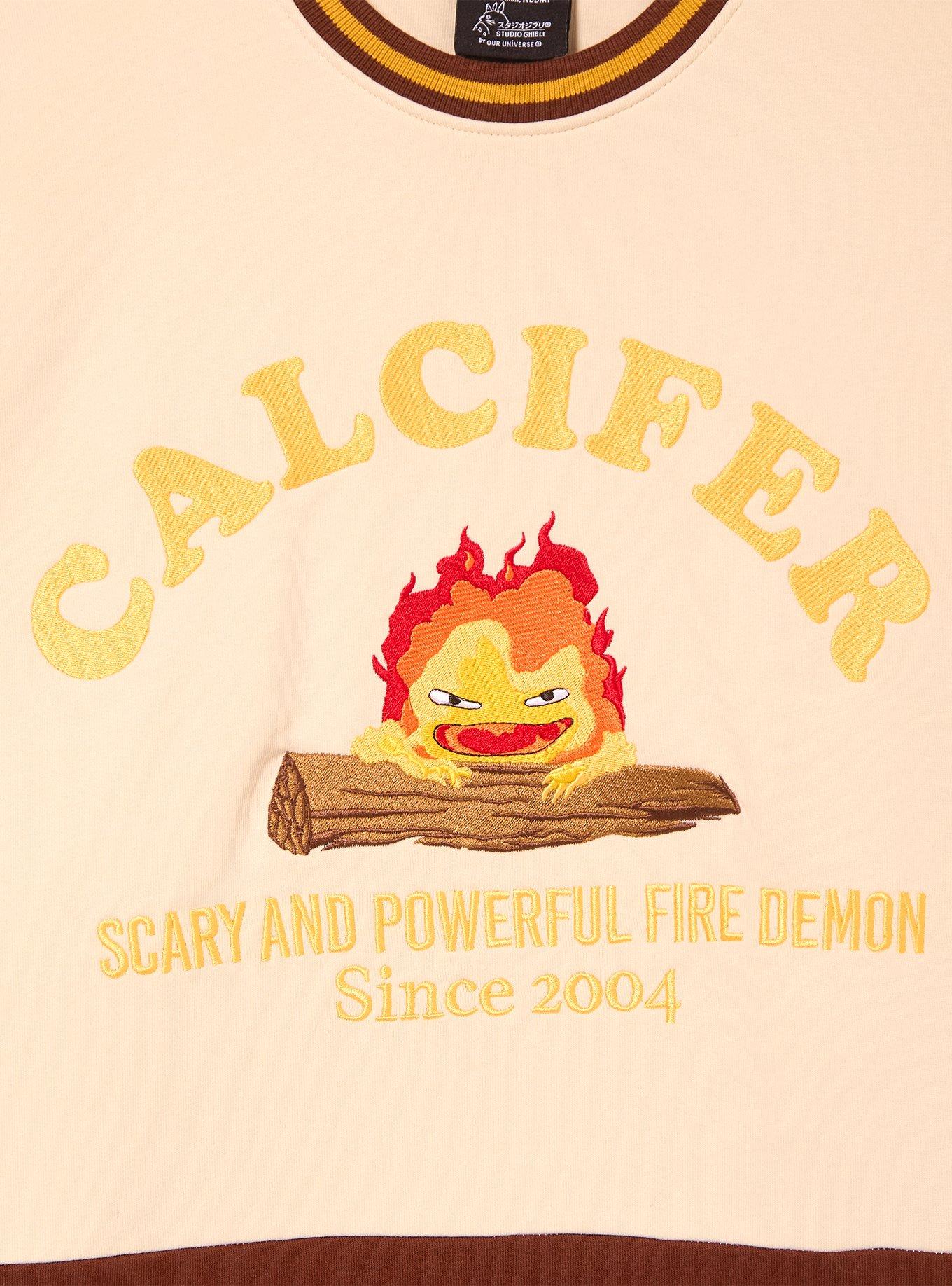 Studio Ghibli&reg; Howl's Moving Castle Calcifer Color Block Crewneck - BoxLunch Exclusive, , hi-res