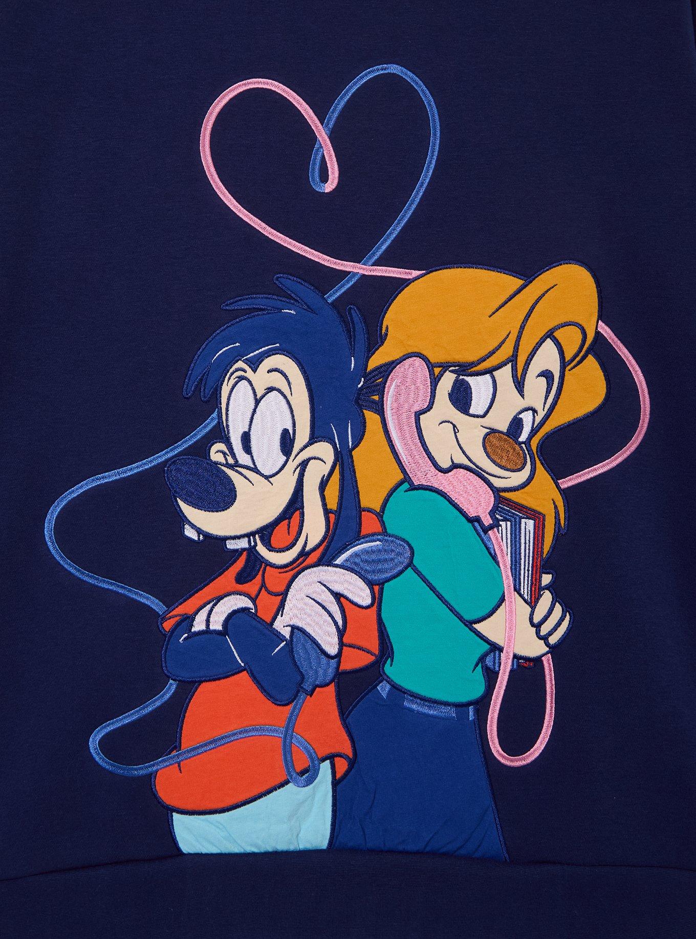 Disney A Goofy Movie Max & Roxanne Embroidered Heart Crewneck - BoxLunch Exclusive, , hi-res