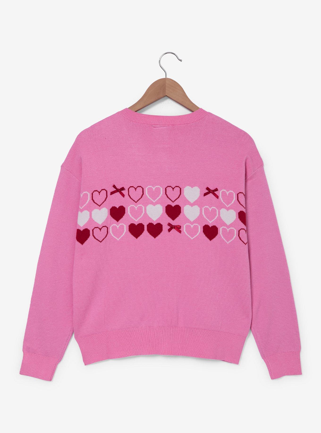 Disney Winnie the Pooh Piglet & Pooh Bear Hearts Women's Cardigan - BoxLunch Exclusive, , hi-res