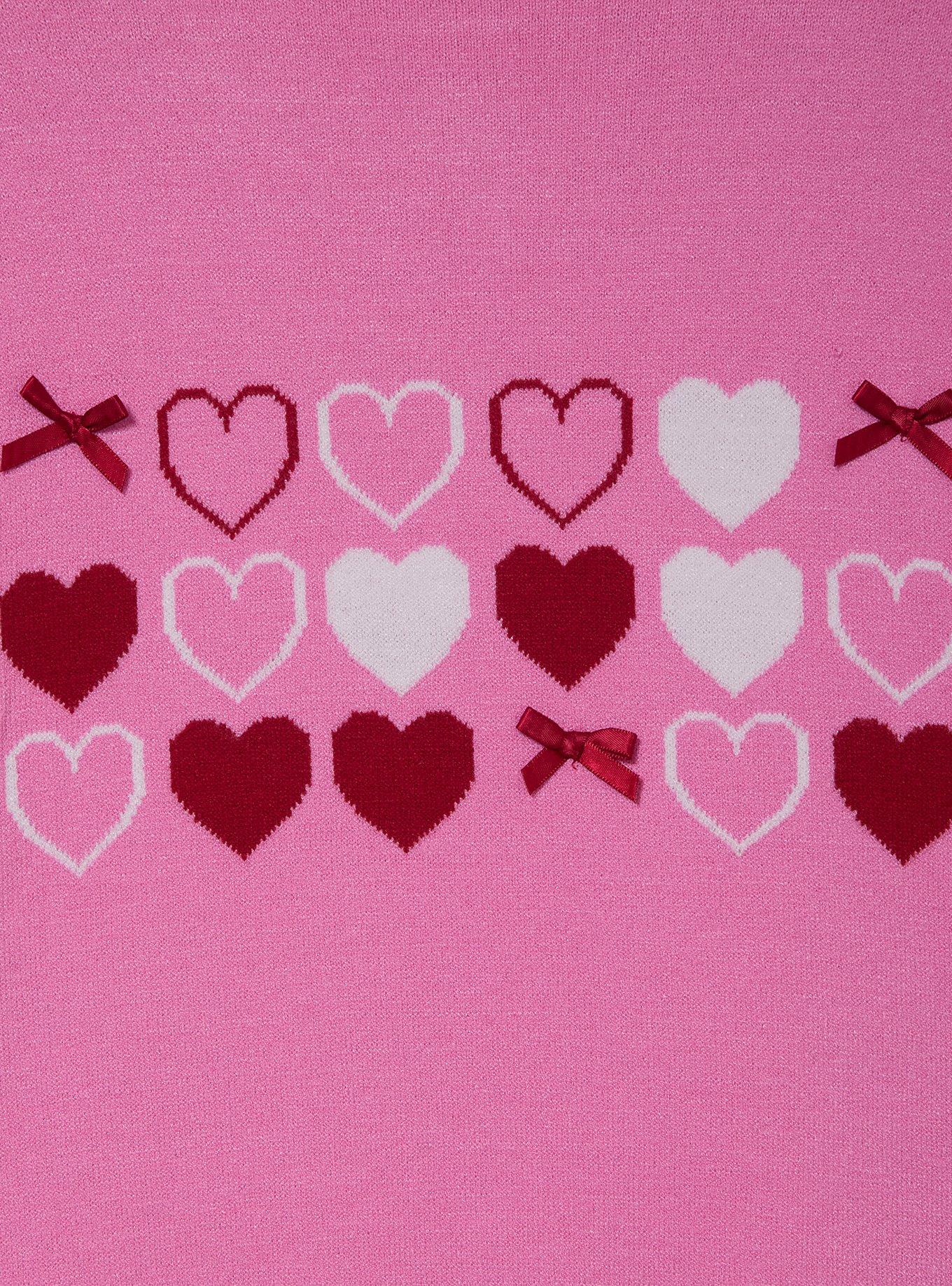 Disney Winnie the Pooh Piglet & Pooh Bear Hearts Women's Plus Cardigan - BoxLunch Exclusive, PINK, alternate