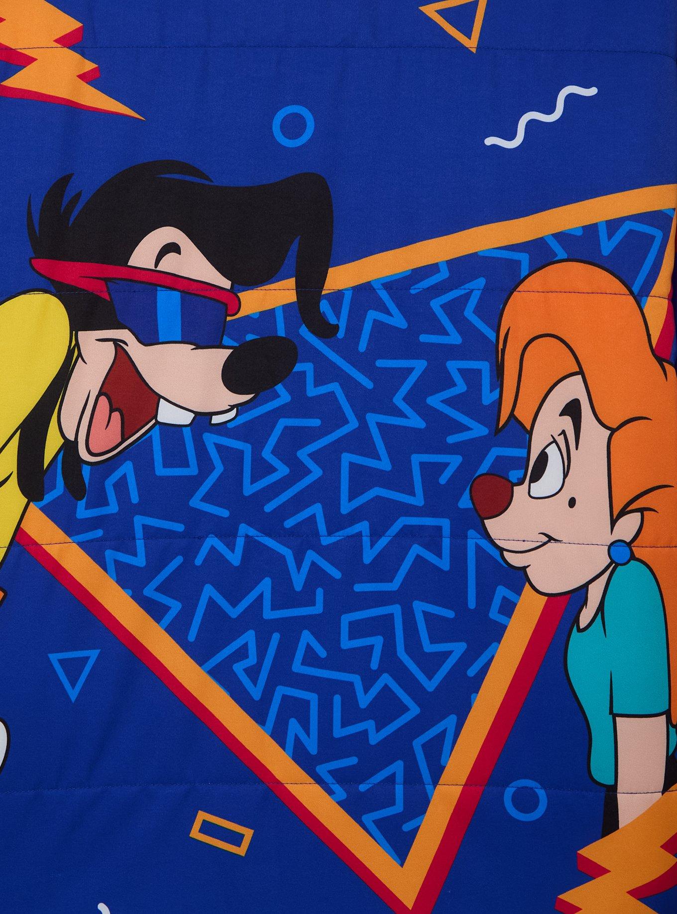 Disney A Goofy Movie Max & Roxanne Retro Print Quilted Jacket - BoxLunch Exclusive, BLUE, alternate
