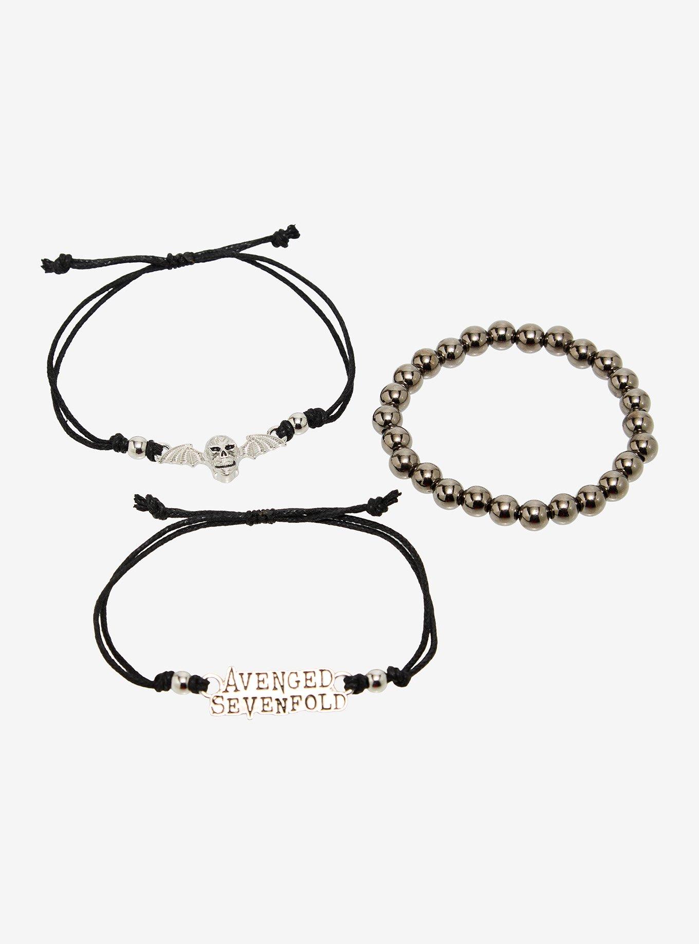 Avenged Sevenfold Logo Bracelet Set, , hi-res