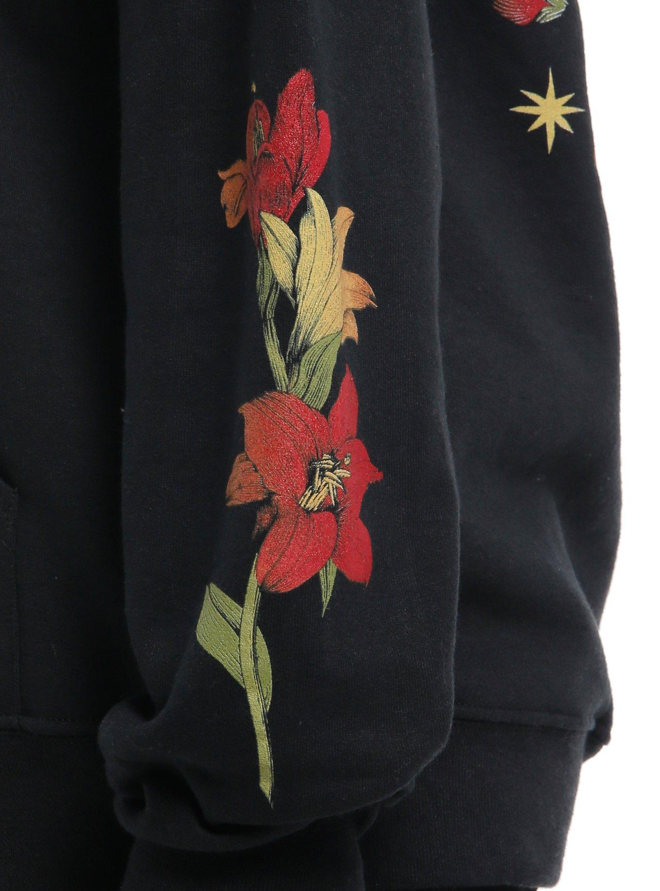 Hocus Pocus Floral Girls Hoodie, MULTI, alternate