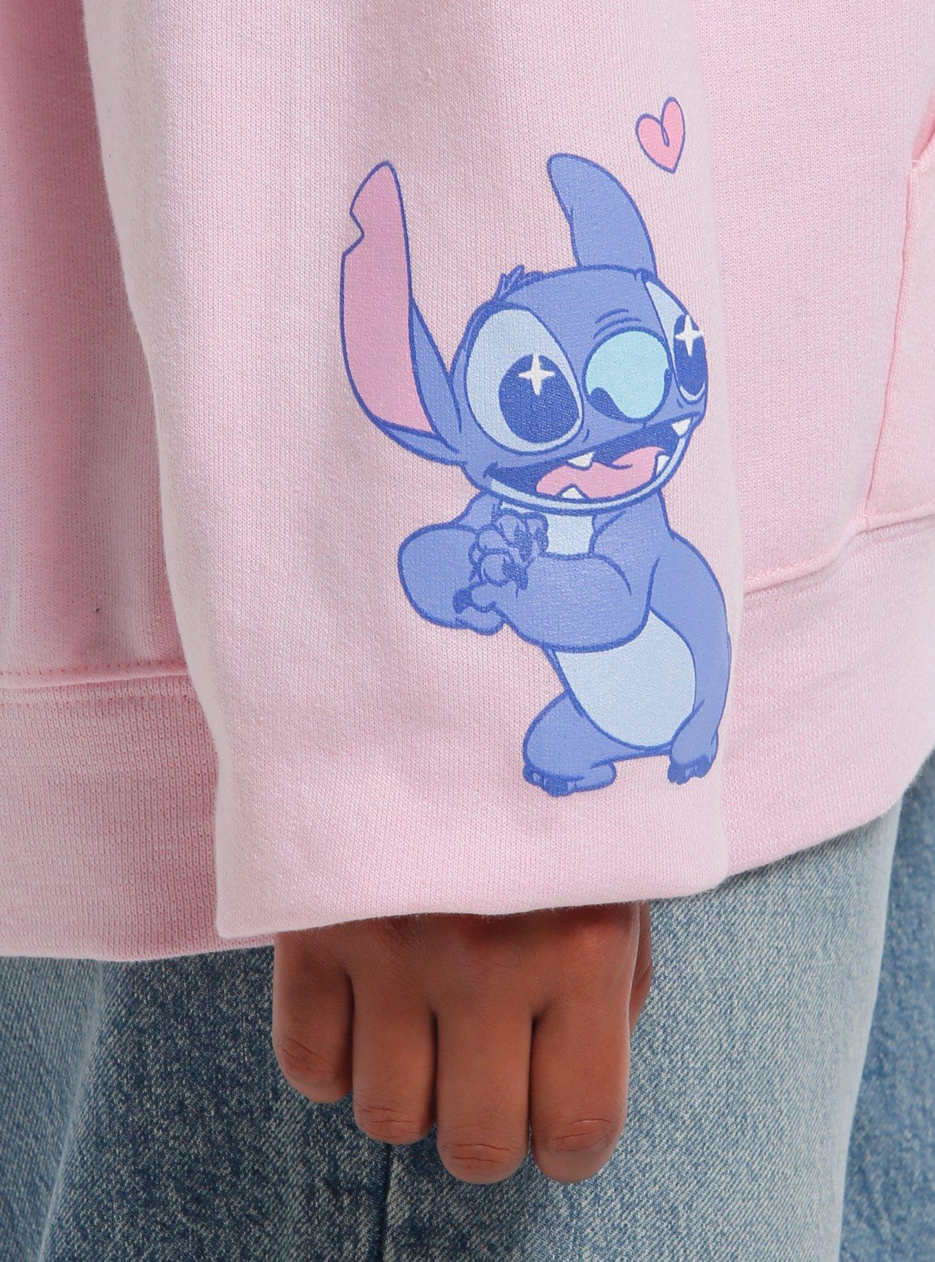 Disney Stitch & Angel Planet Pink Hoodie, MULTI, alternate