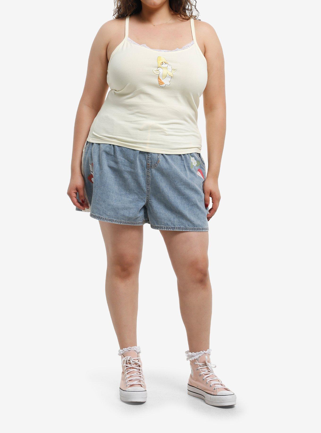 Mofusand Banana Lace Girls Cami Plus Size, , hi-res