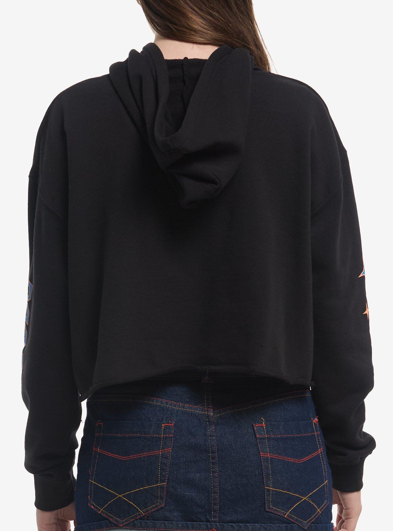 Dandadan Tonal Trio Girls Crop Hoodie, , hi-res