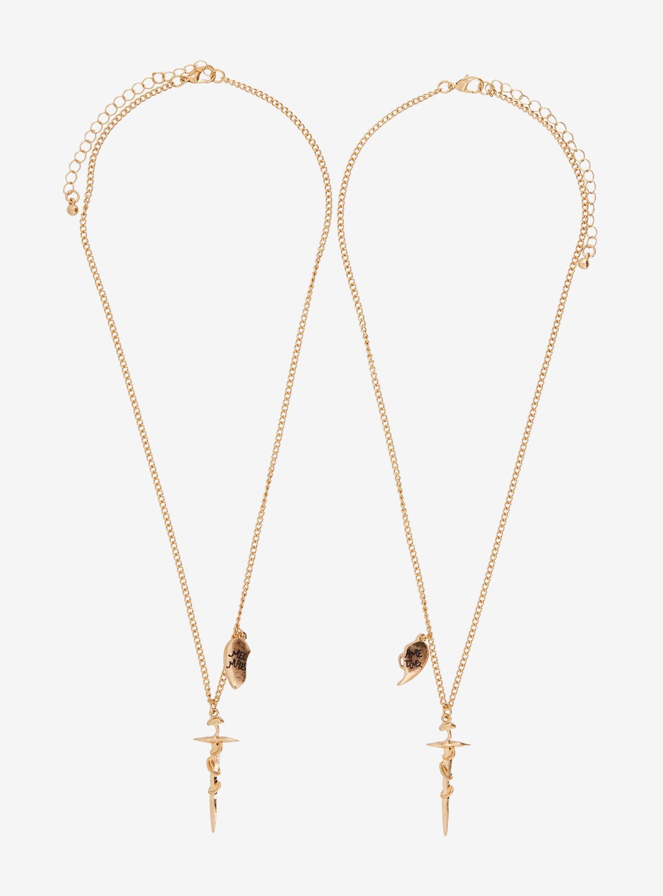 Melanie Martinez Portals Heart Dagger Best Friend Necklace Set, , hi-res