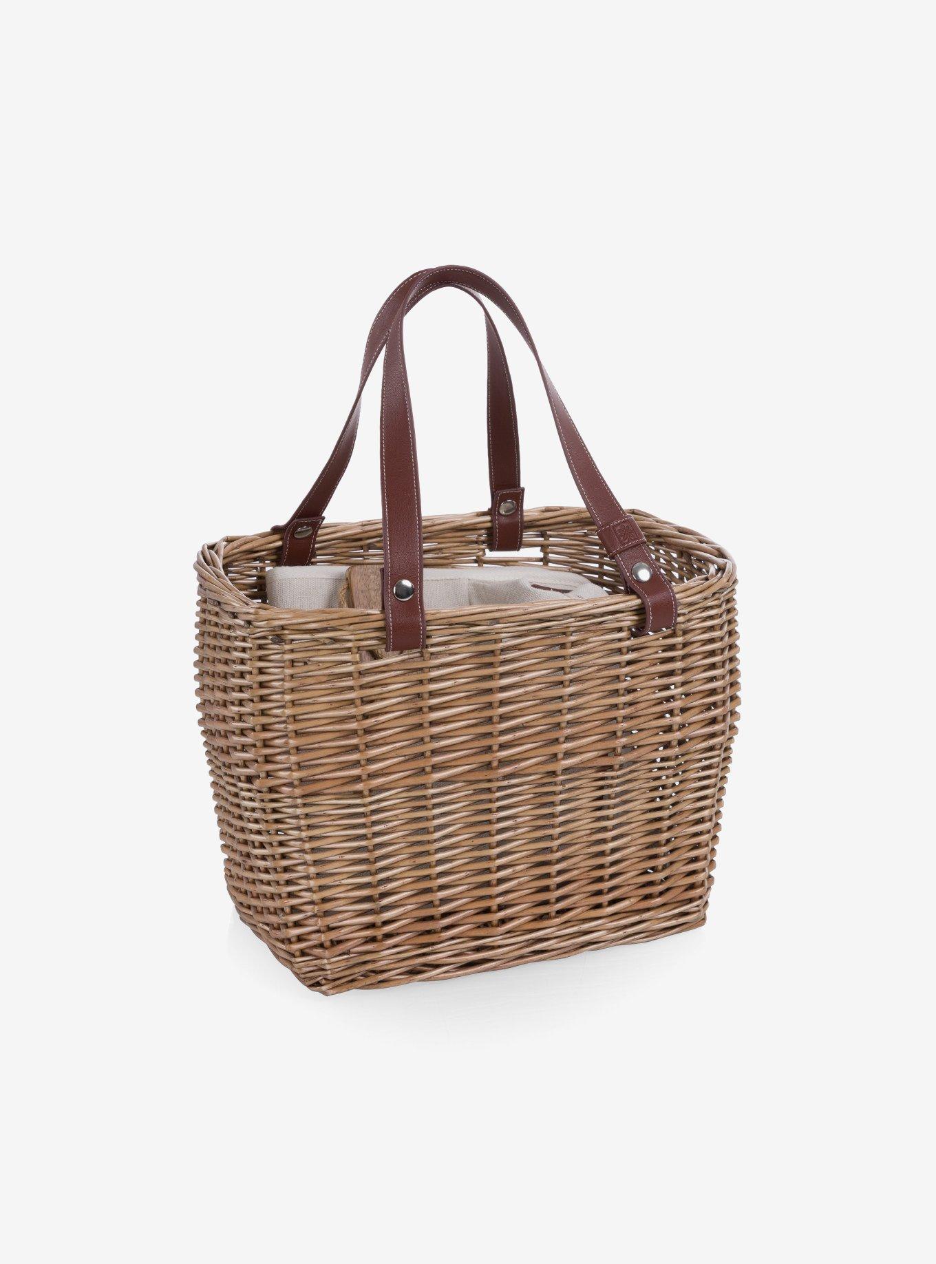 Terrabella Earth Friendly Handwoven Picnic Basket Set For 2, , hi-res