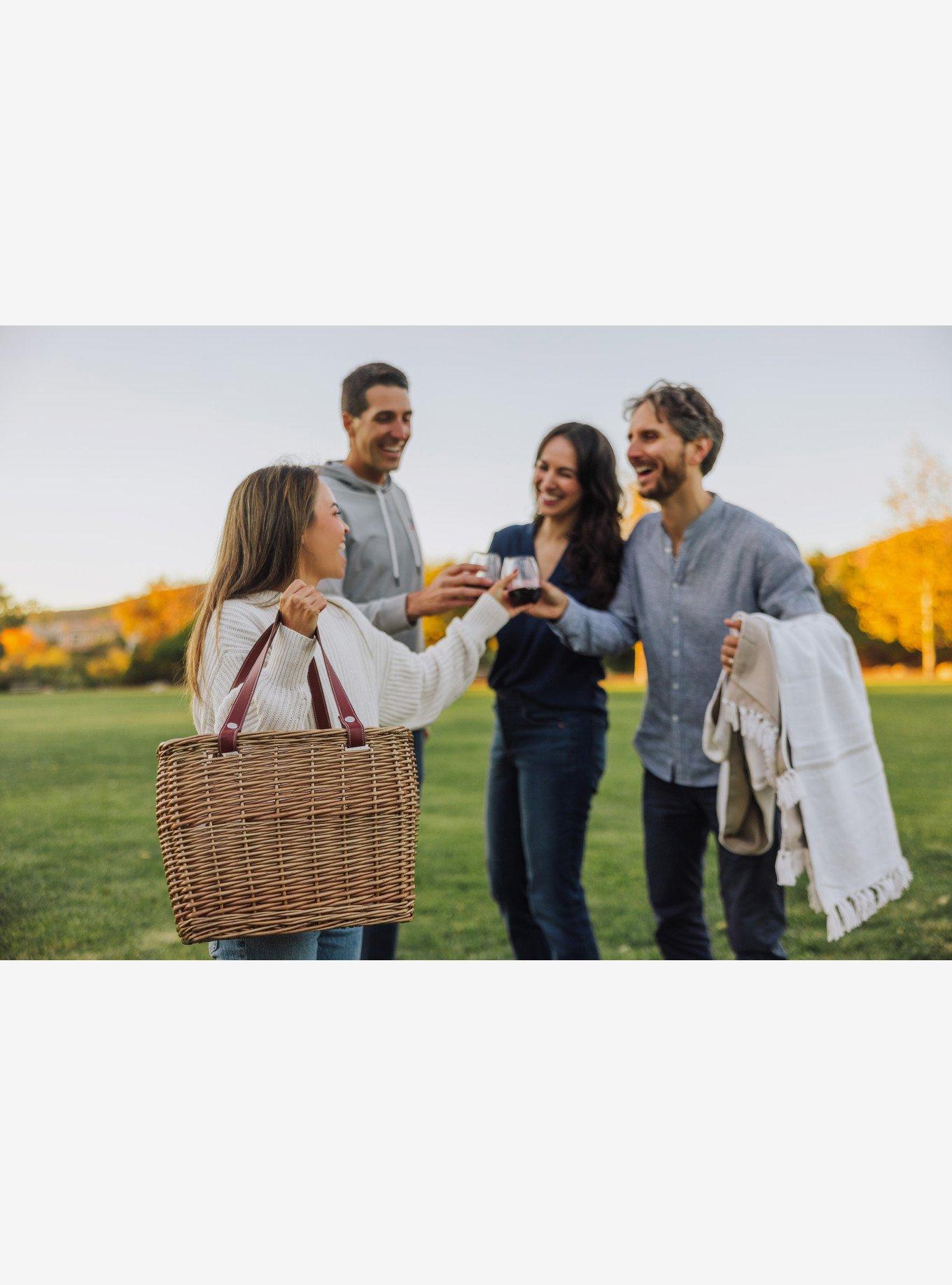 Terrabella Earth Friendly Handwoven Picnic Basket Set For 2, , alternate