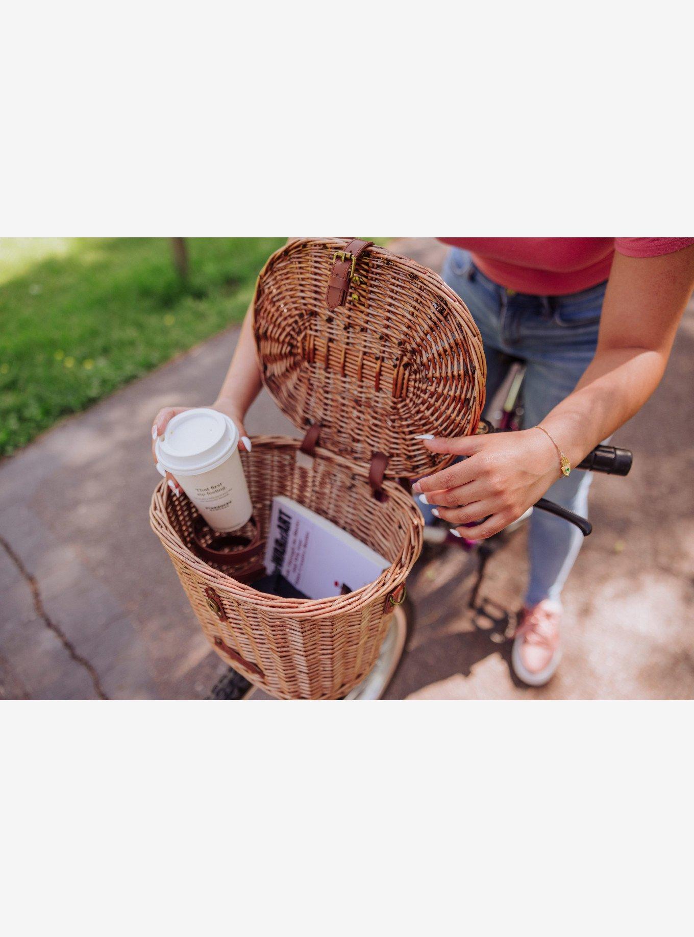 Cambridge Natural Wicker Bicycle Basket, , alternate