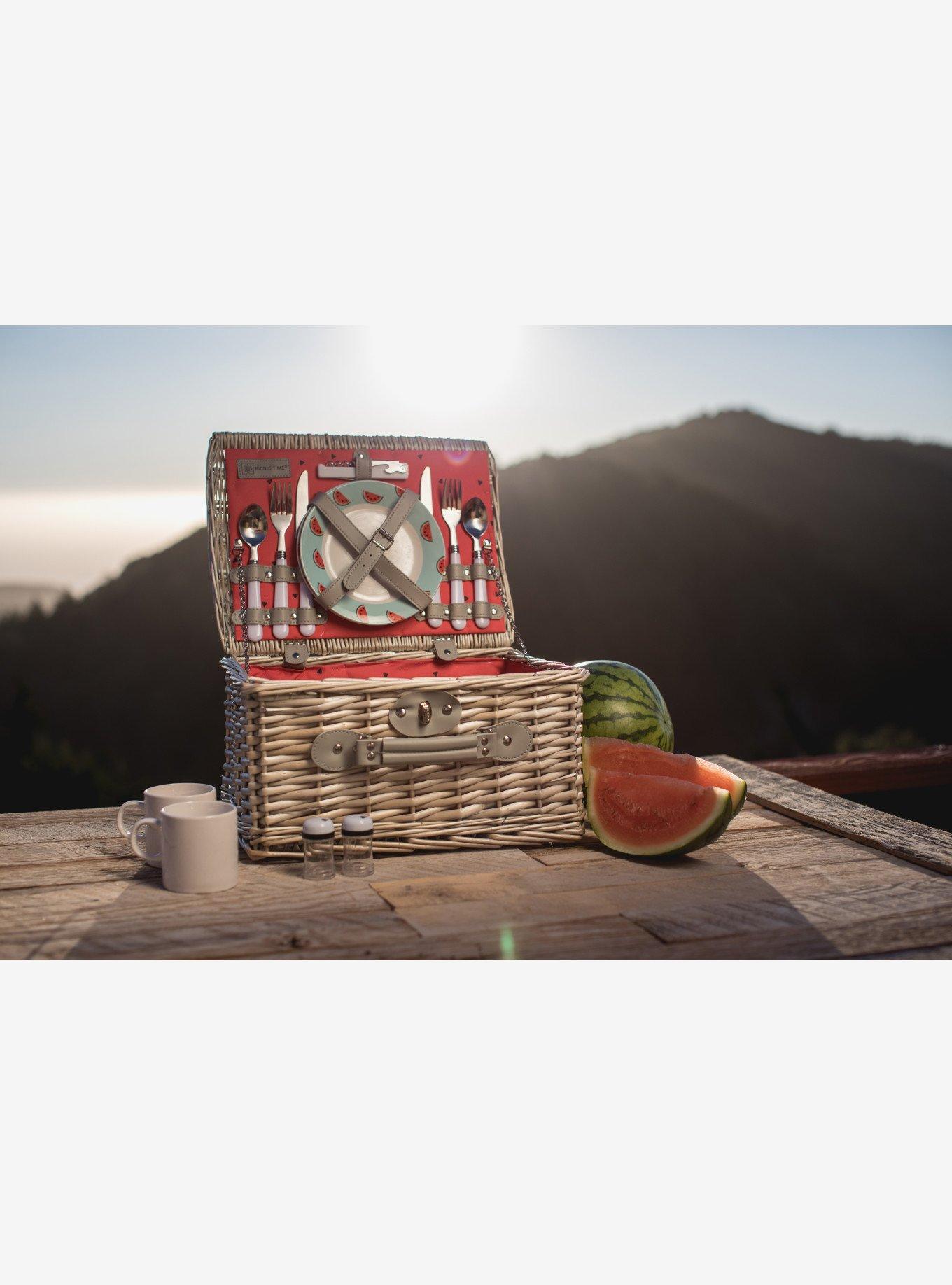 Catalina Watermelon Collection Picnic Basket, , alternate
