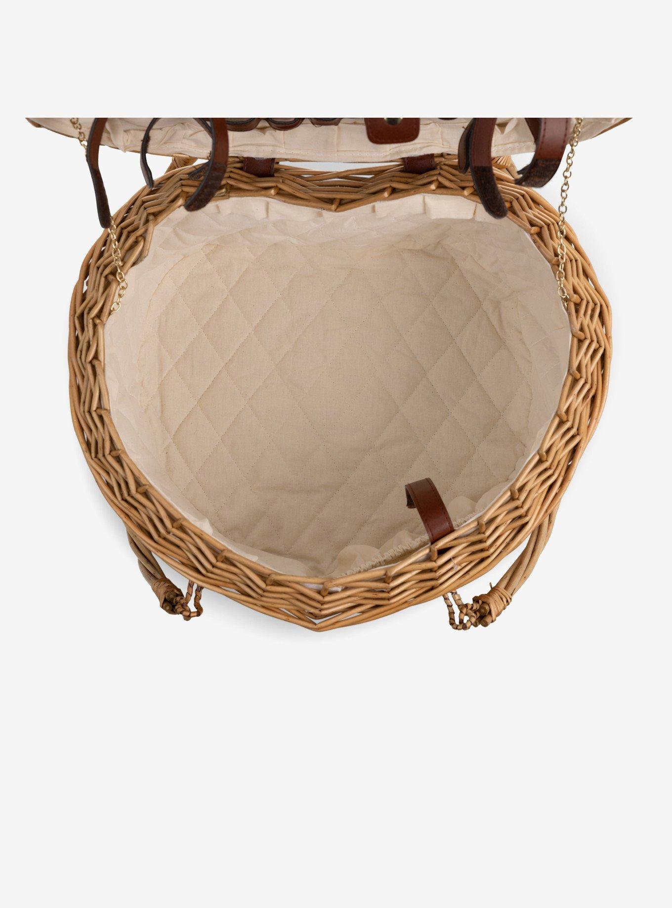 Antique White Heart Picnic Basket, , alternate