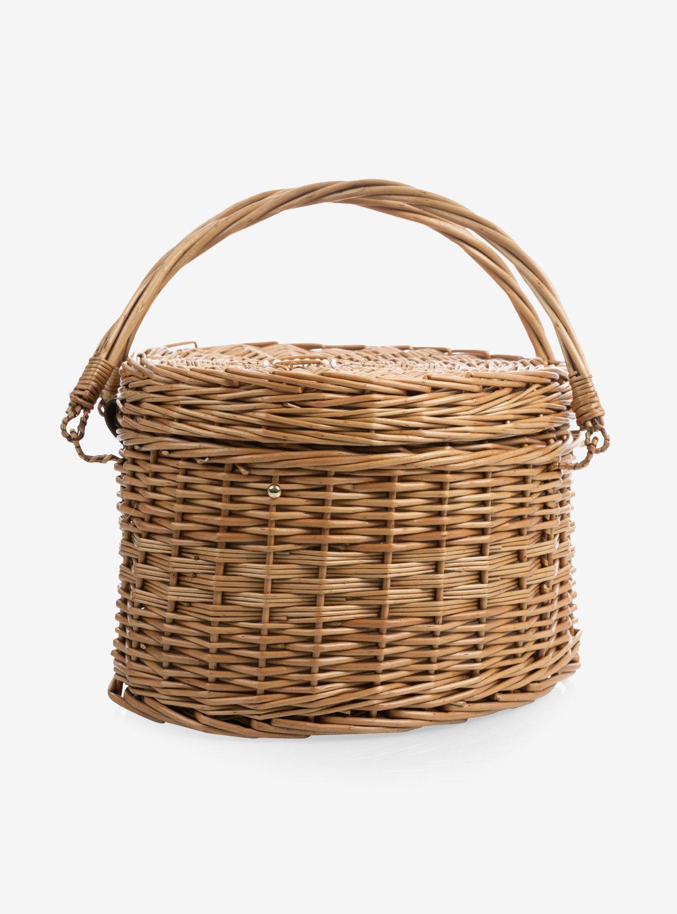 Antique White Heart Picnic Basket, , alternate