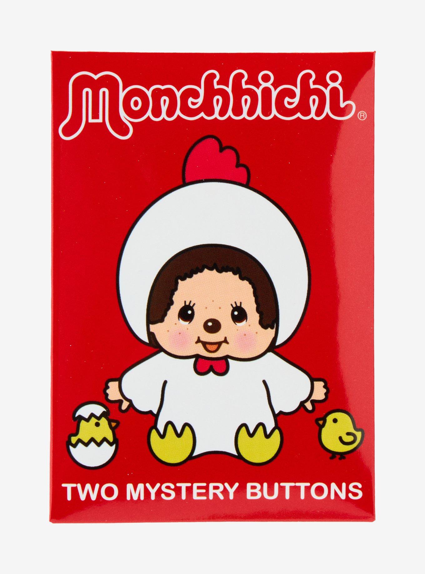 Monchhichi Blind Bag Button Pin Set, , alternate
