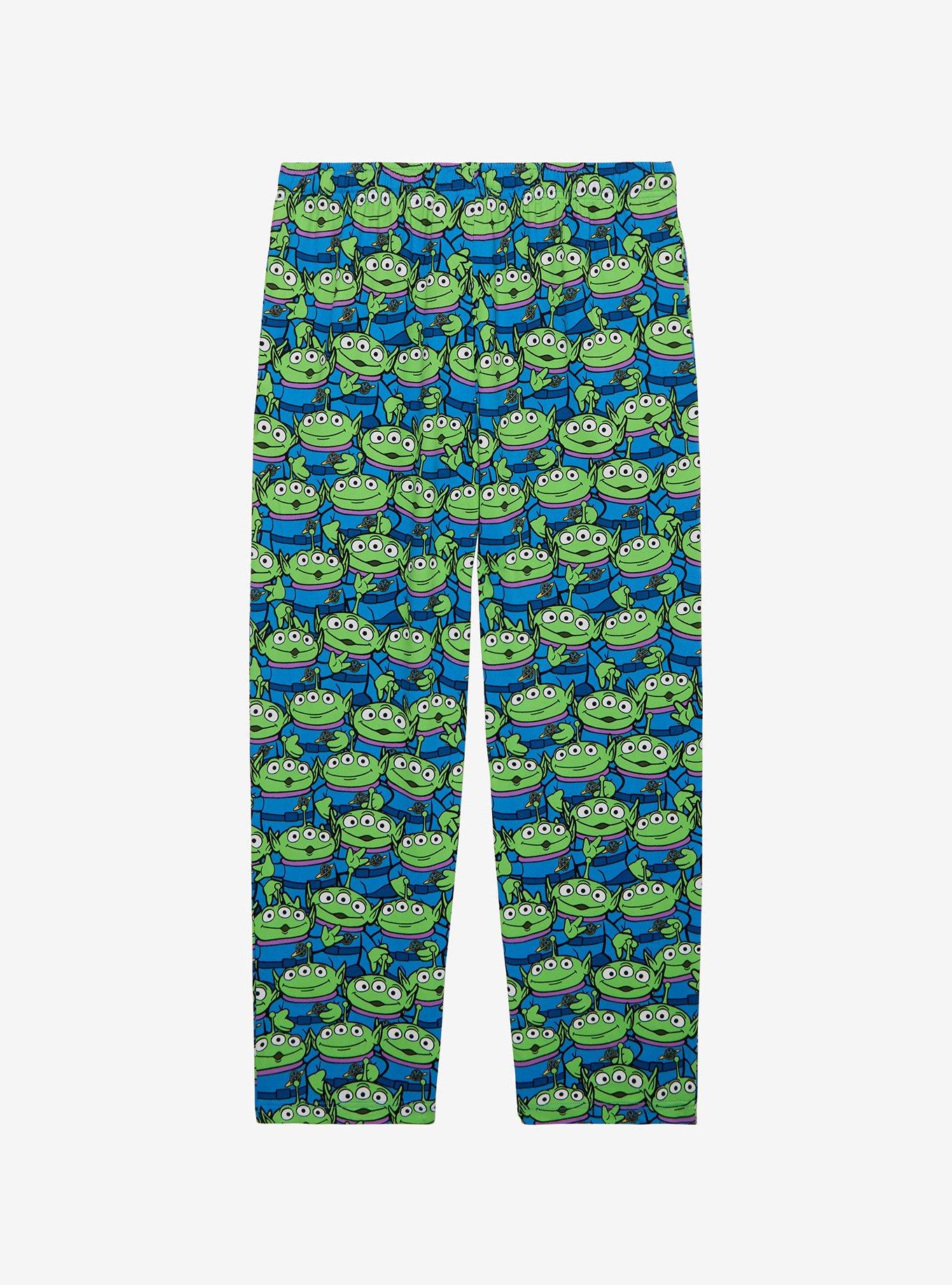 Disney Pixar Toy Story Little Green Aliens Allover Print Sleep Pants — BoxLunch Exclusive, , hi-res