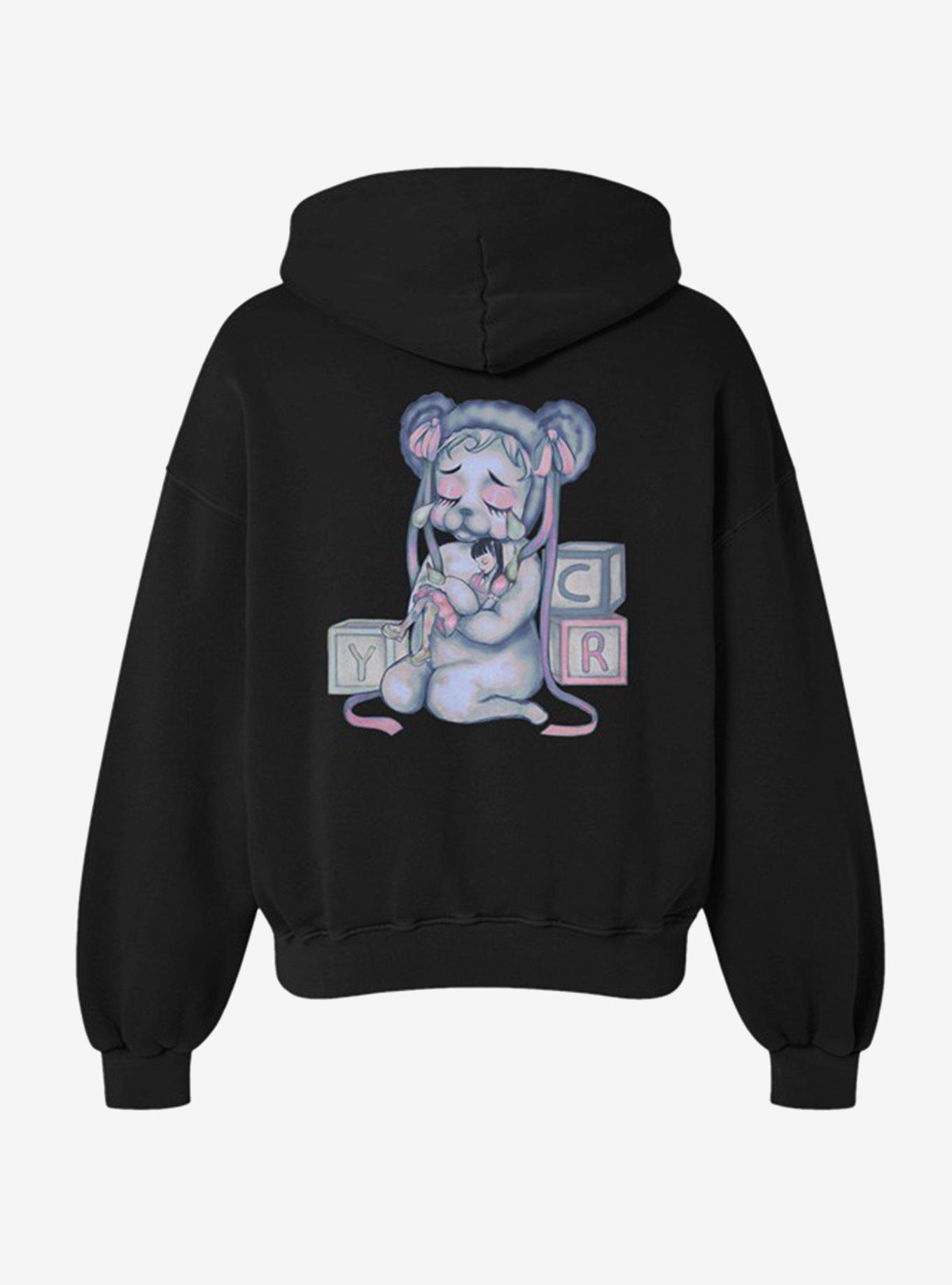 Melanie Martinez Cry Baby Sad Bear Hoodie Hot Topic Exclusive, , hi-res