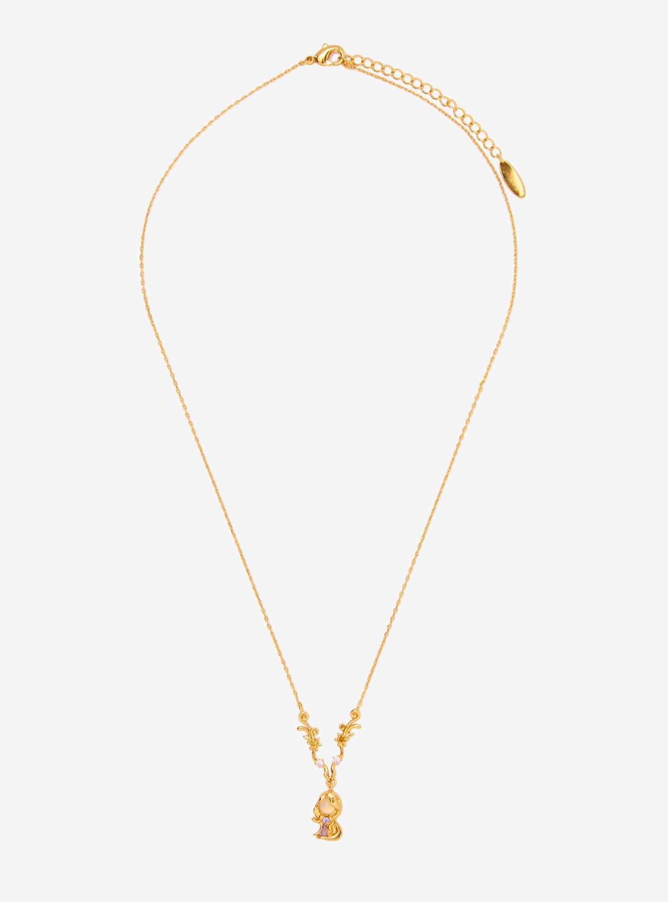 Girls Crew Disney Tangled Rapunzel Necklace — BoxLunch Exclusive, , alternate