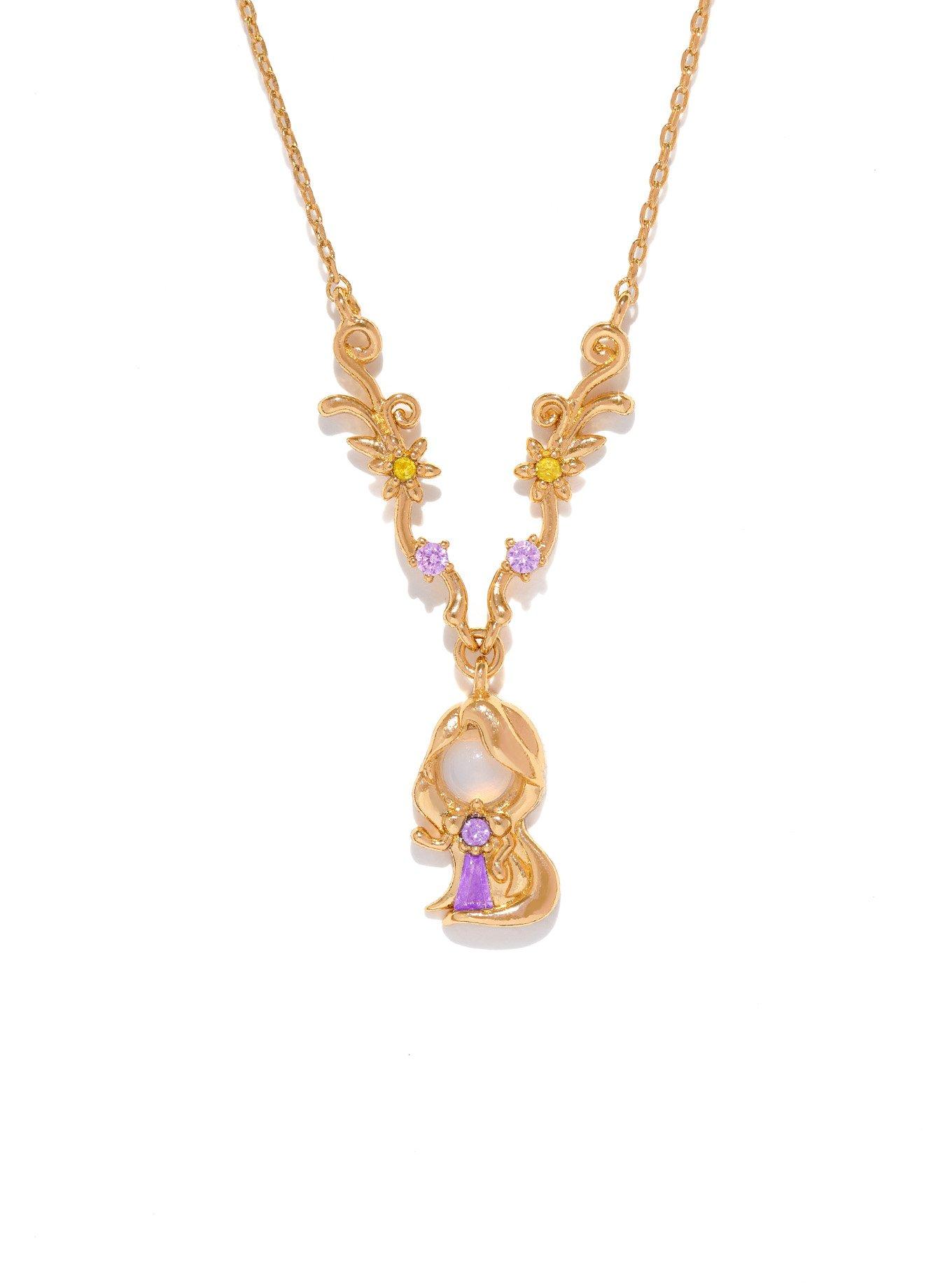 Girls Crew Disney Tangled Rapunzel Necklace — BoxLunch Exclusive, , alternate