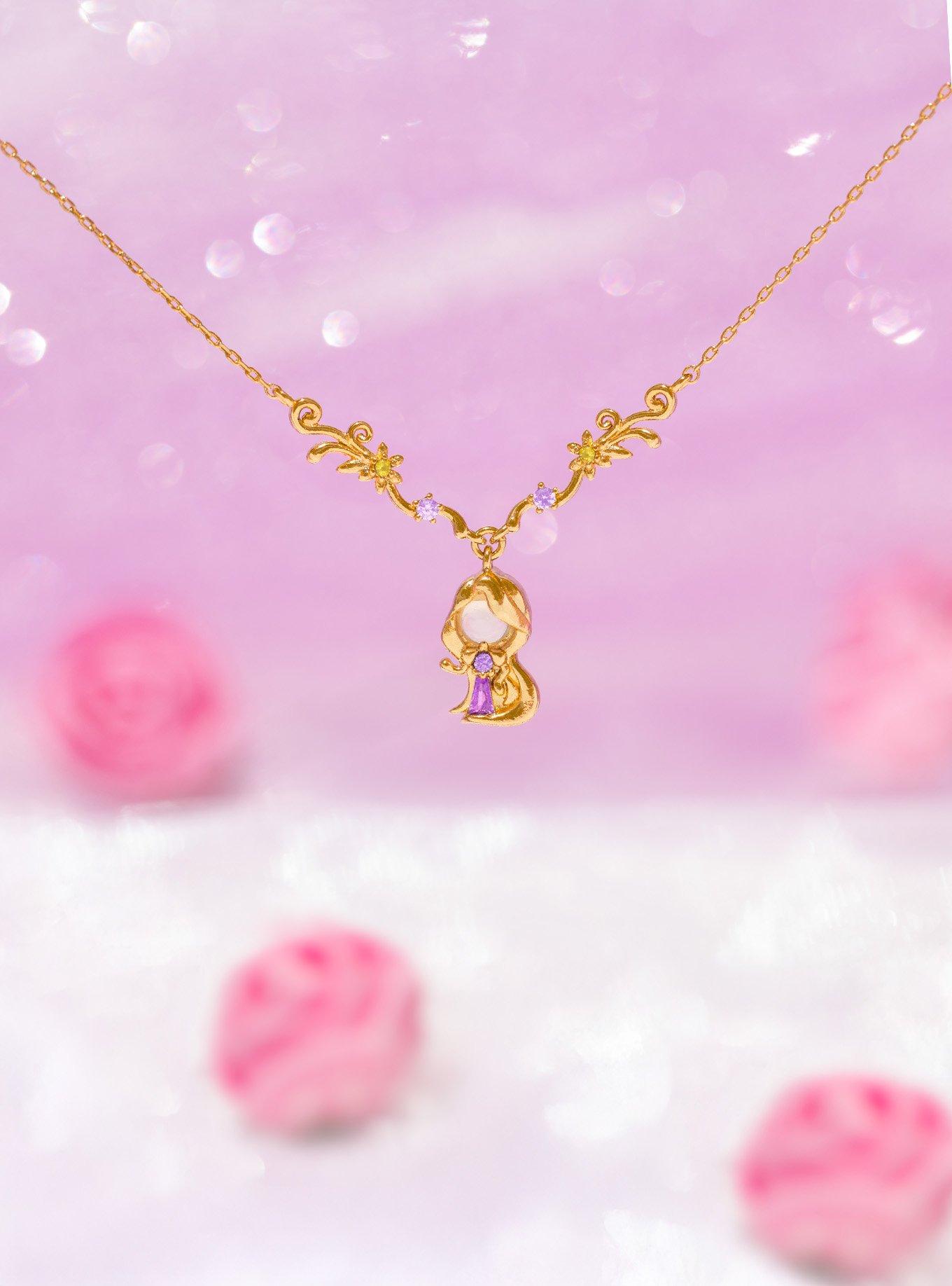 Girls Crew Disney Tangled Rapunzel Necklace — BoxLunch Exclusive, , alternate
