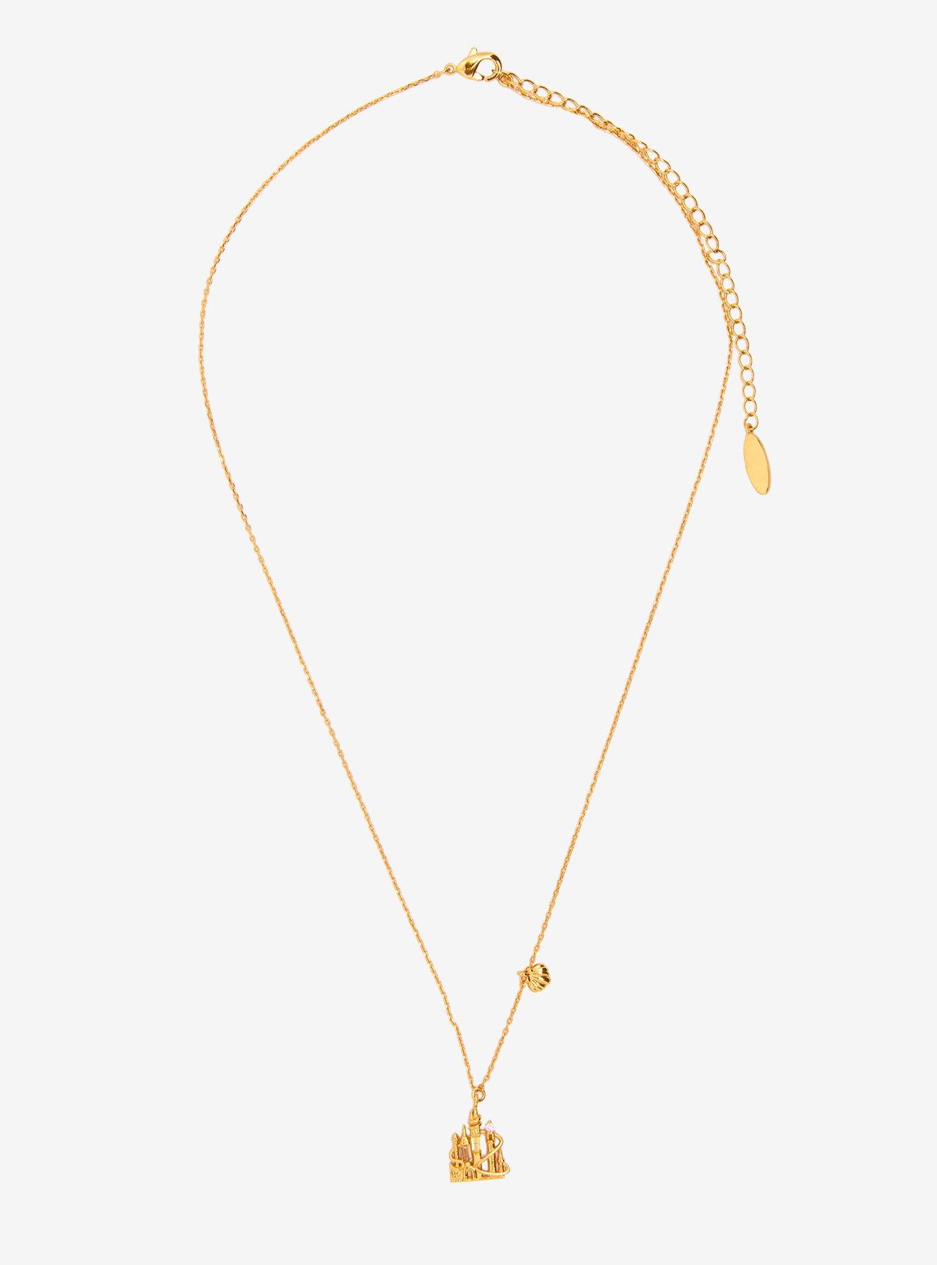 Girls Crew Disney The Little Mermaid Ariel's Castle Necklace - BoxLunch Exclusive, , hi-res