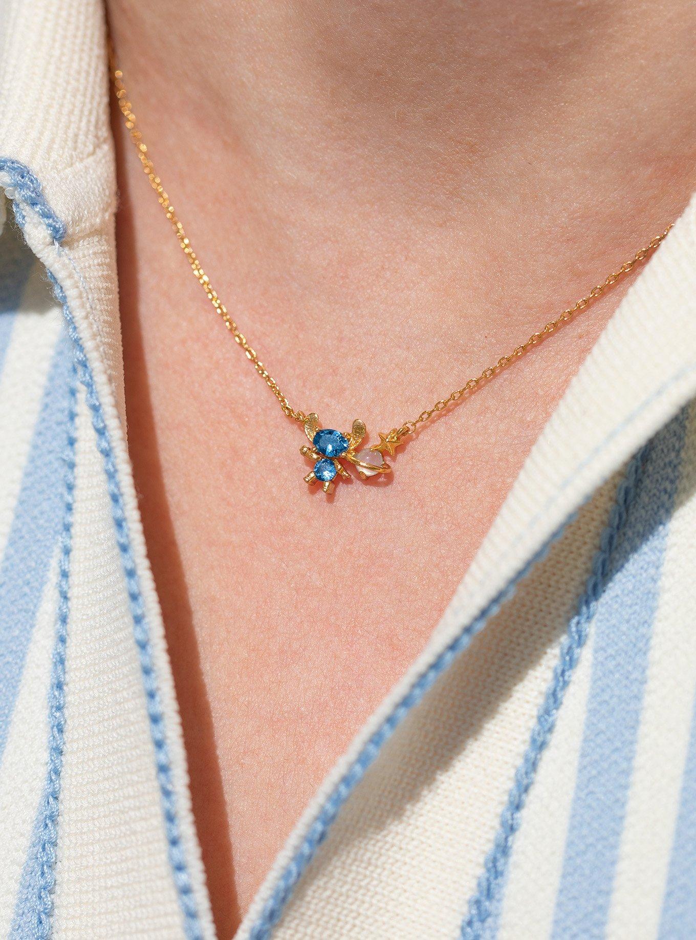 Girls Crew Disney Lilo & Stitch Planet Necklace — BoxLunch Exclusive, , alternate