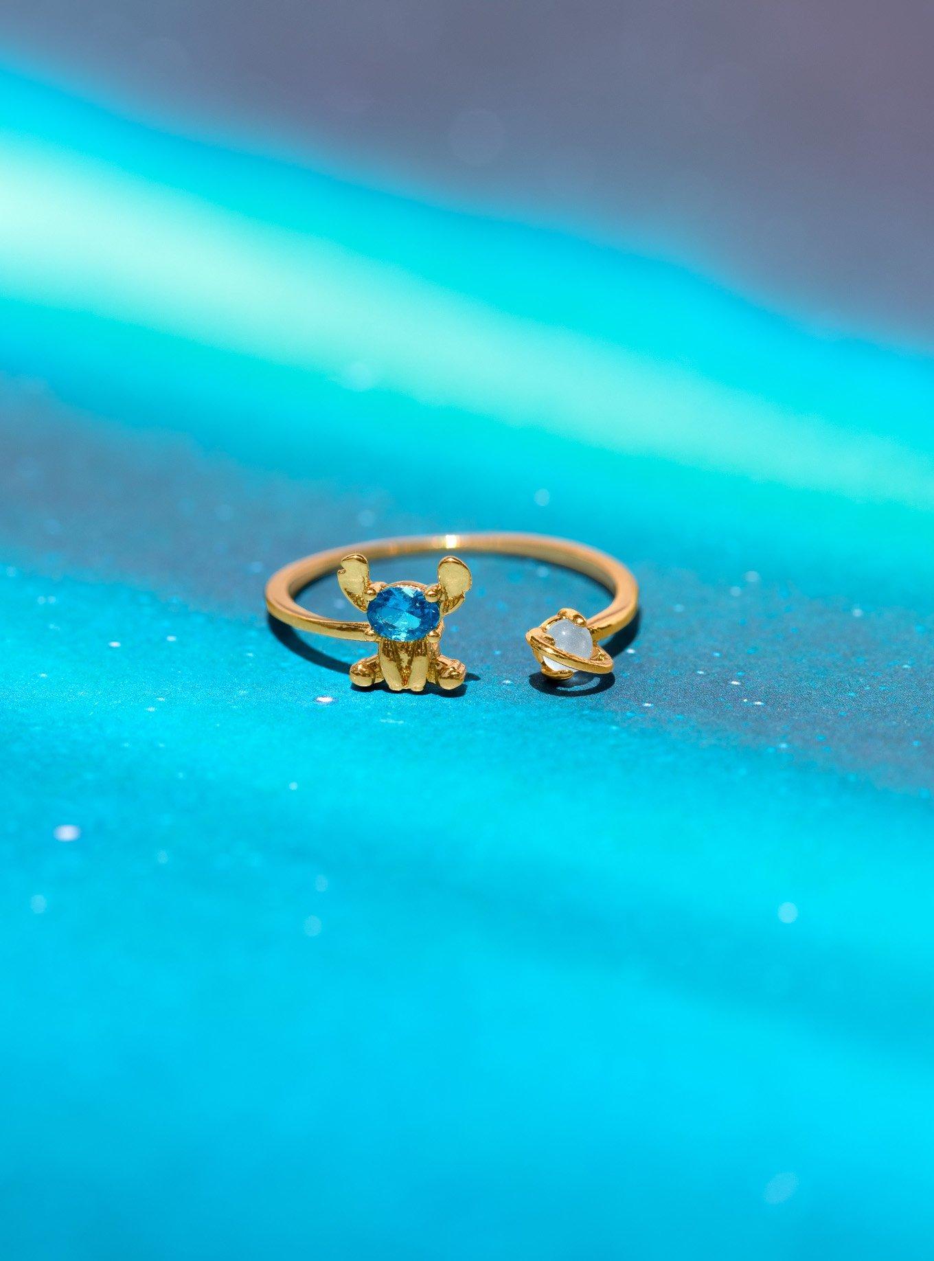 Girls Crew Disney Lilo & Stitch Space Stitch Ring - BoxLunch Exclusive, , alternate