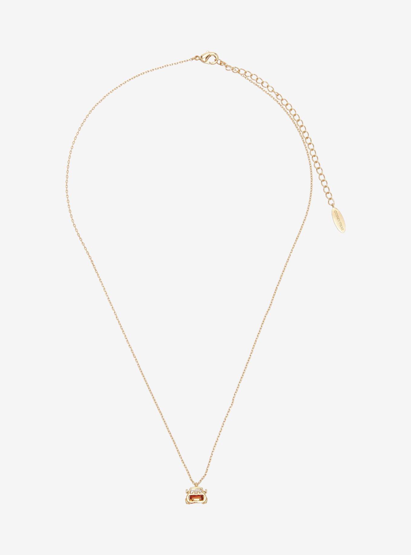 Girls Crew Disney Pixar Cars Lightning McQueen Charm Necklace - BoxLunch Exclusive, , hi-res