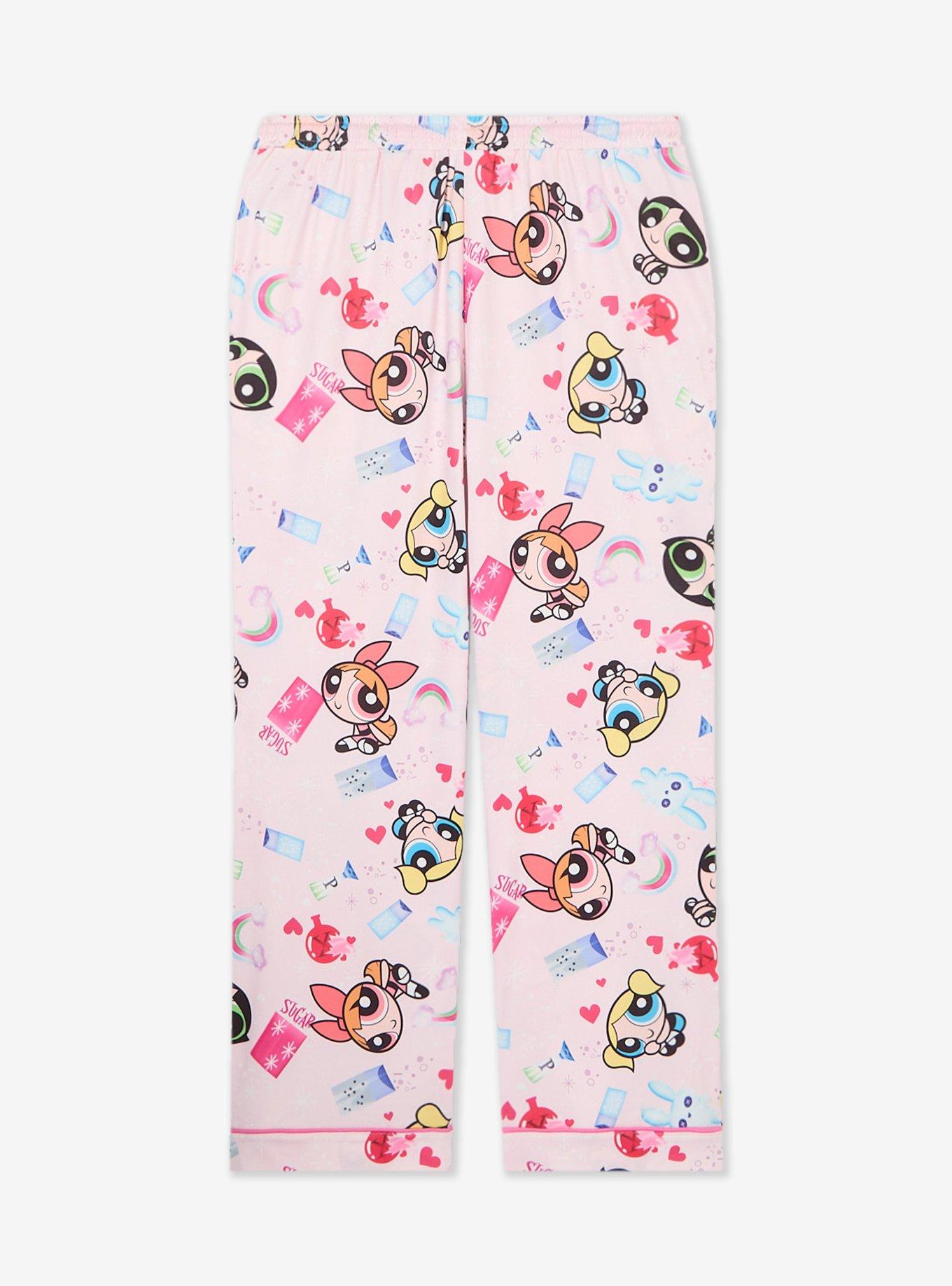 The Powerpuff Girls Pink Allover Print Sleep Pants - BoxLunch Exclusive, , hi-res