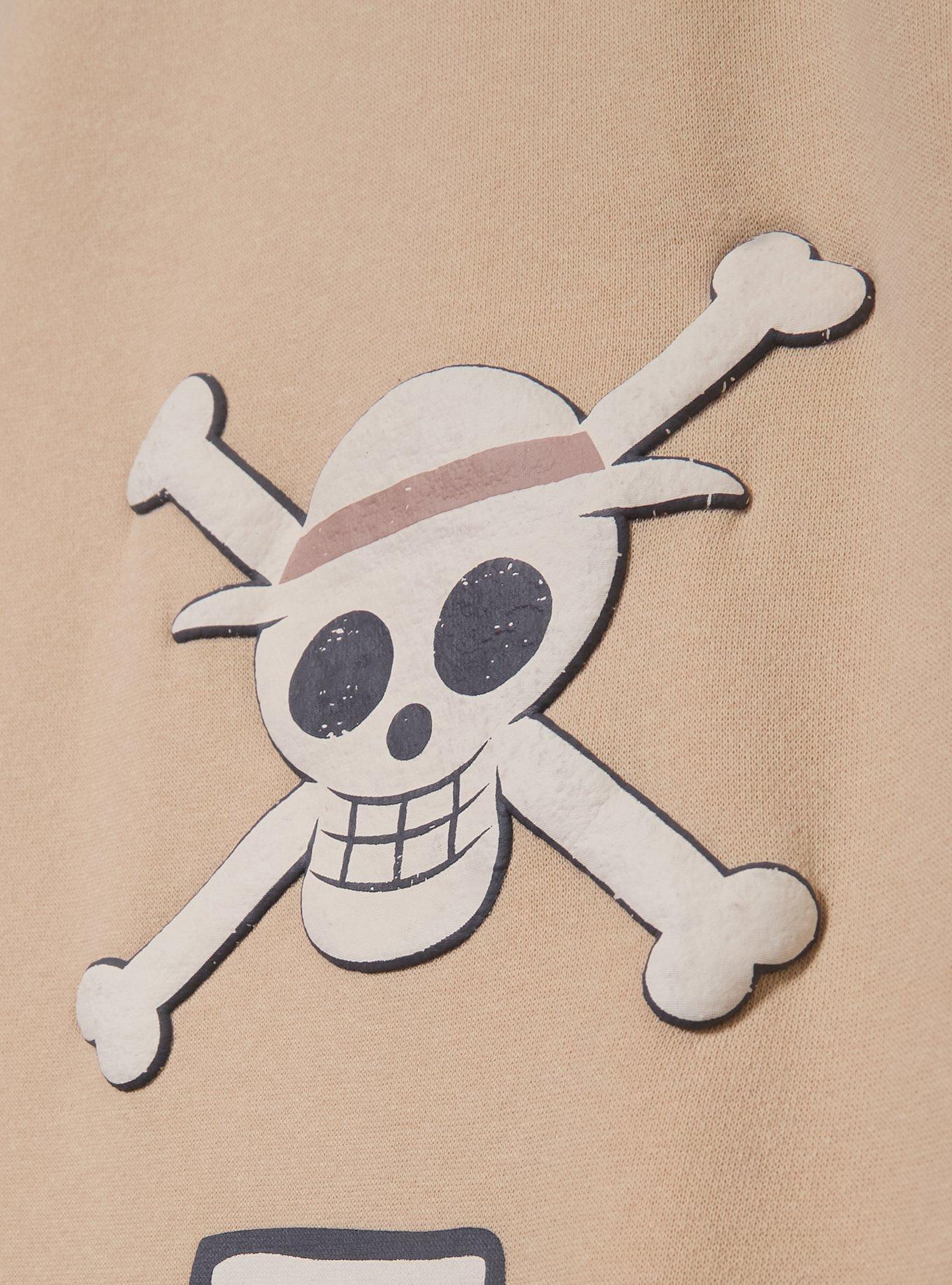 One Piece Monkey D. Luffy Tonal Wide Leg Sweatpants - BoxLunch Exclusive