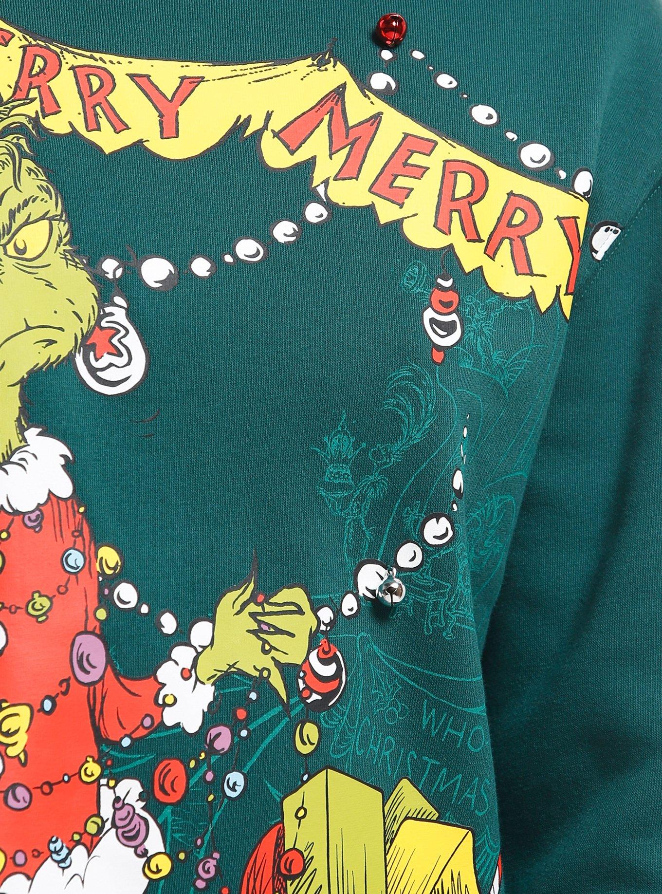 Dr. Seuss How The Grinch Stole Christmas! Merry Merry Girls Sweatshirt, MULTI, alternate