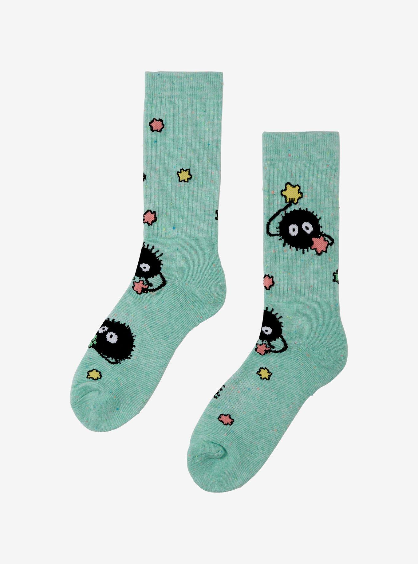 Studio Ghibli® Spirited Away Soot Sprites Allover Print Crew Socks - BoxLunch Exclusive, , hi-res