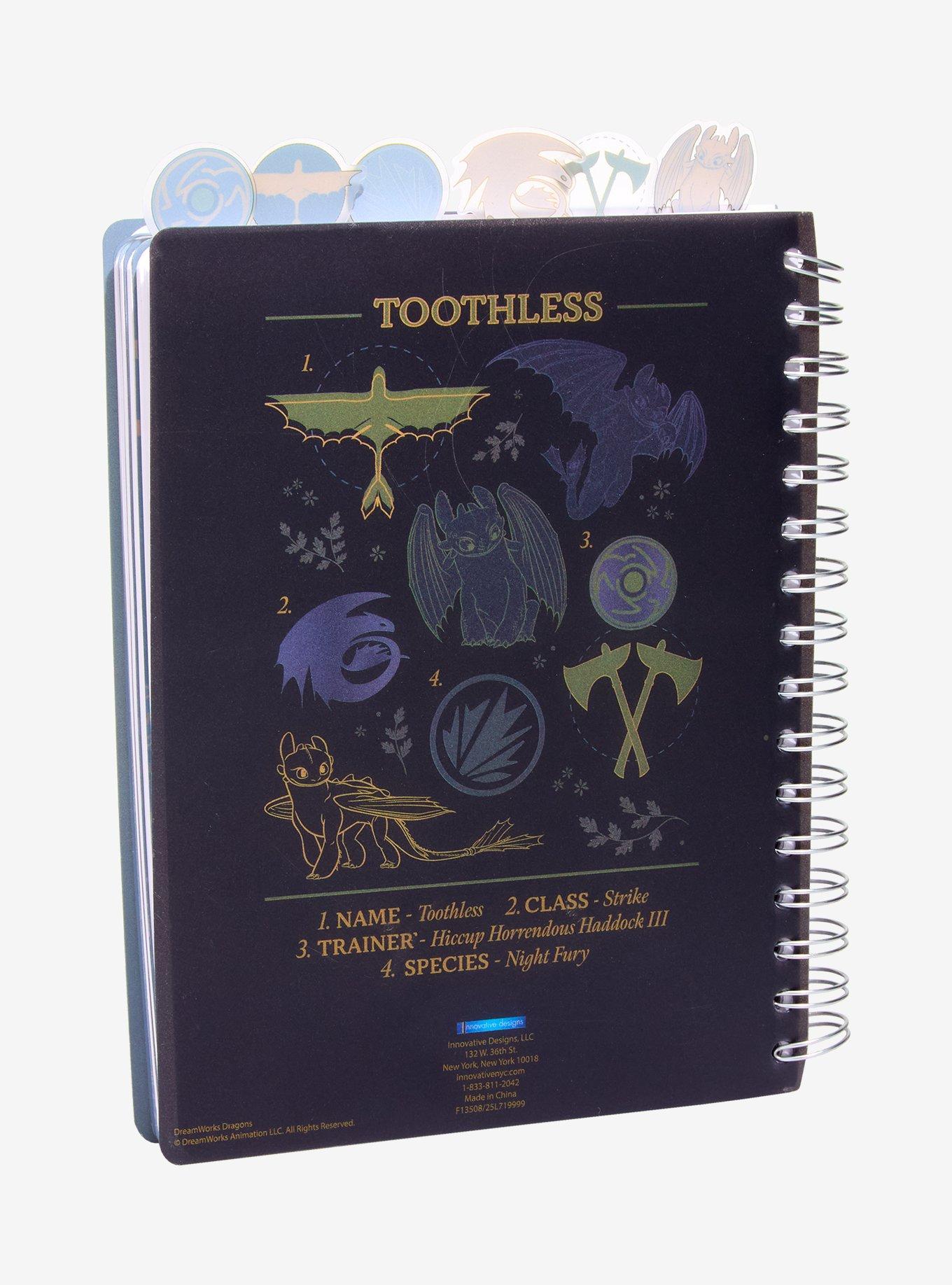 DreamWorks How to Train Your Dragon Toothless Night Fury Tab Journal — BoxLunch Exclusive