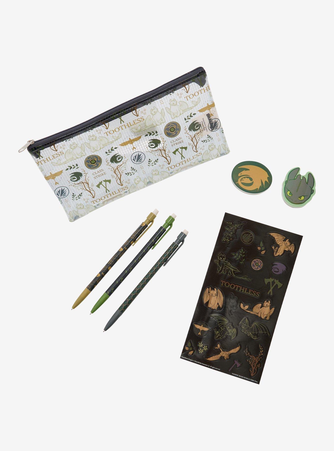 DreamWorks How to Train Your Dragon Toothless Pencil Pouch Set — BoxLunch Exclusive