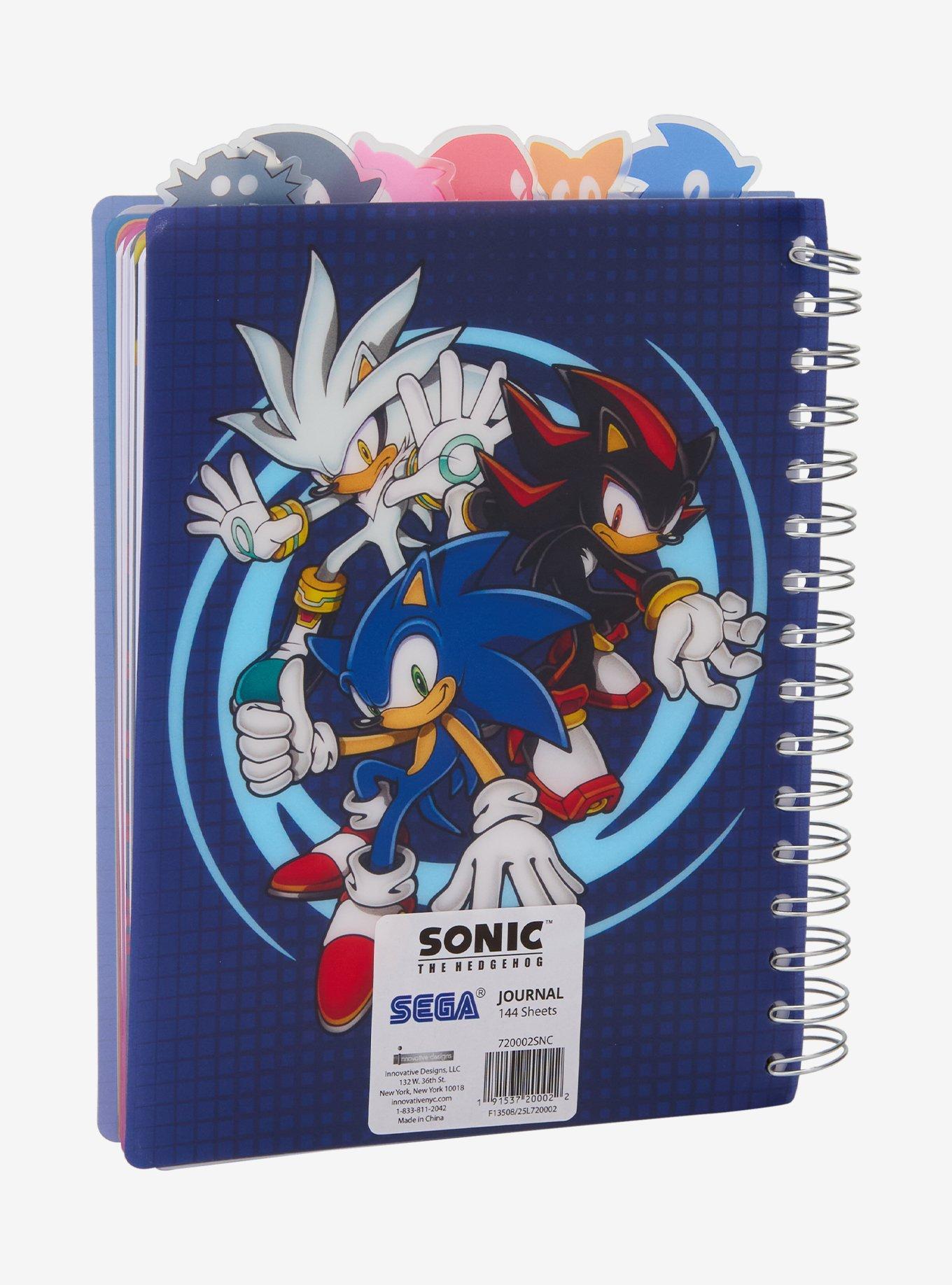 Sonic the Hedgehog Group Portrait Tab Journal - BoxLunch Exclusive, , alternate