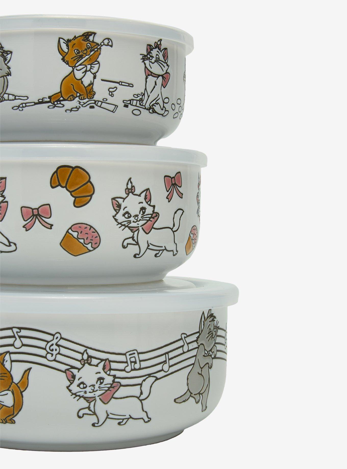 Disney The Aristocats Kittens Bowl Set With Lids — BoxLunch Exclusive, , alternate