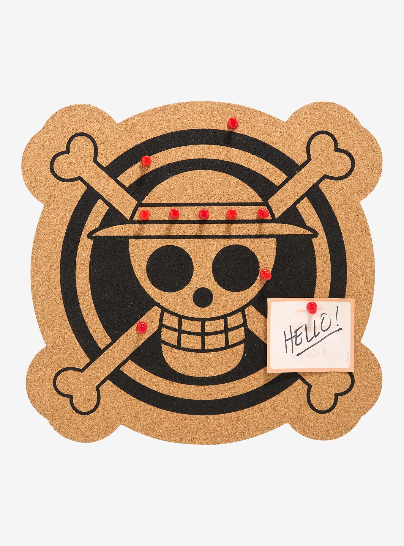 One Piece Straw Hat Crew Jolly Roger Cork Board, , hi-res