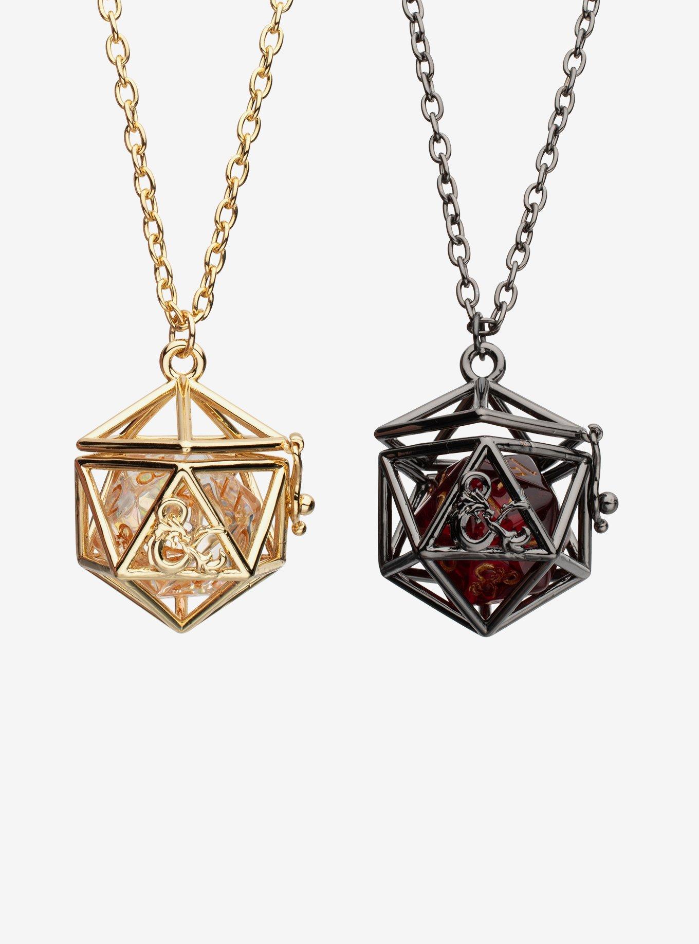 Dungeons & Dragons Dice Cage Best Friend Necklace Set, , hi-res