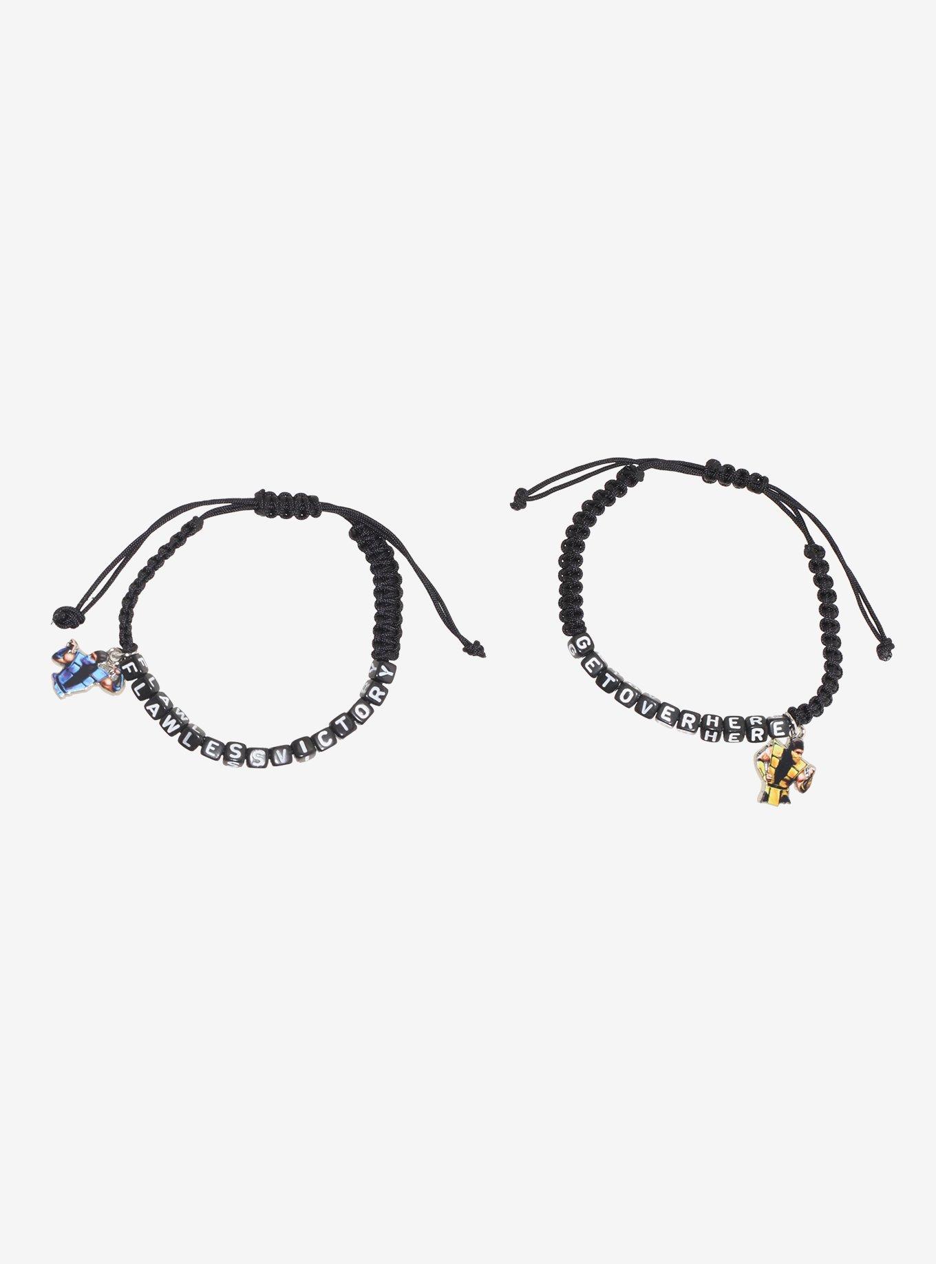 Mortal Kombat Sub-Zero & Scorpion Cord Bracelet Set, , hi-res