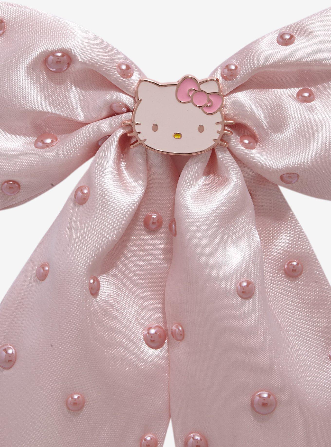 Hello Kitty Pink Pearlescent Hair Bow, , alternate