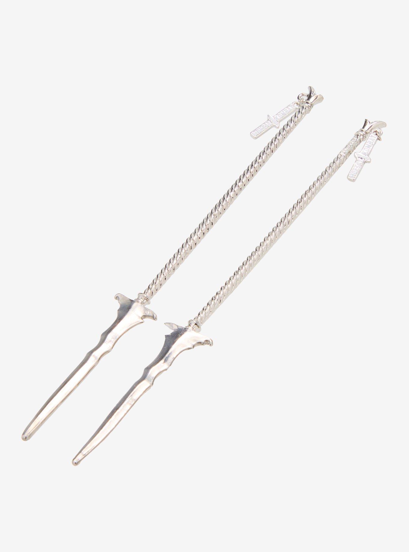 Mortal Kombat Ashrah Sword Glow-In-The-Dark Hair Stick Set, , alternate