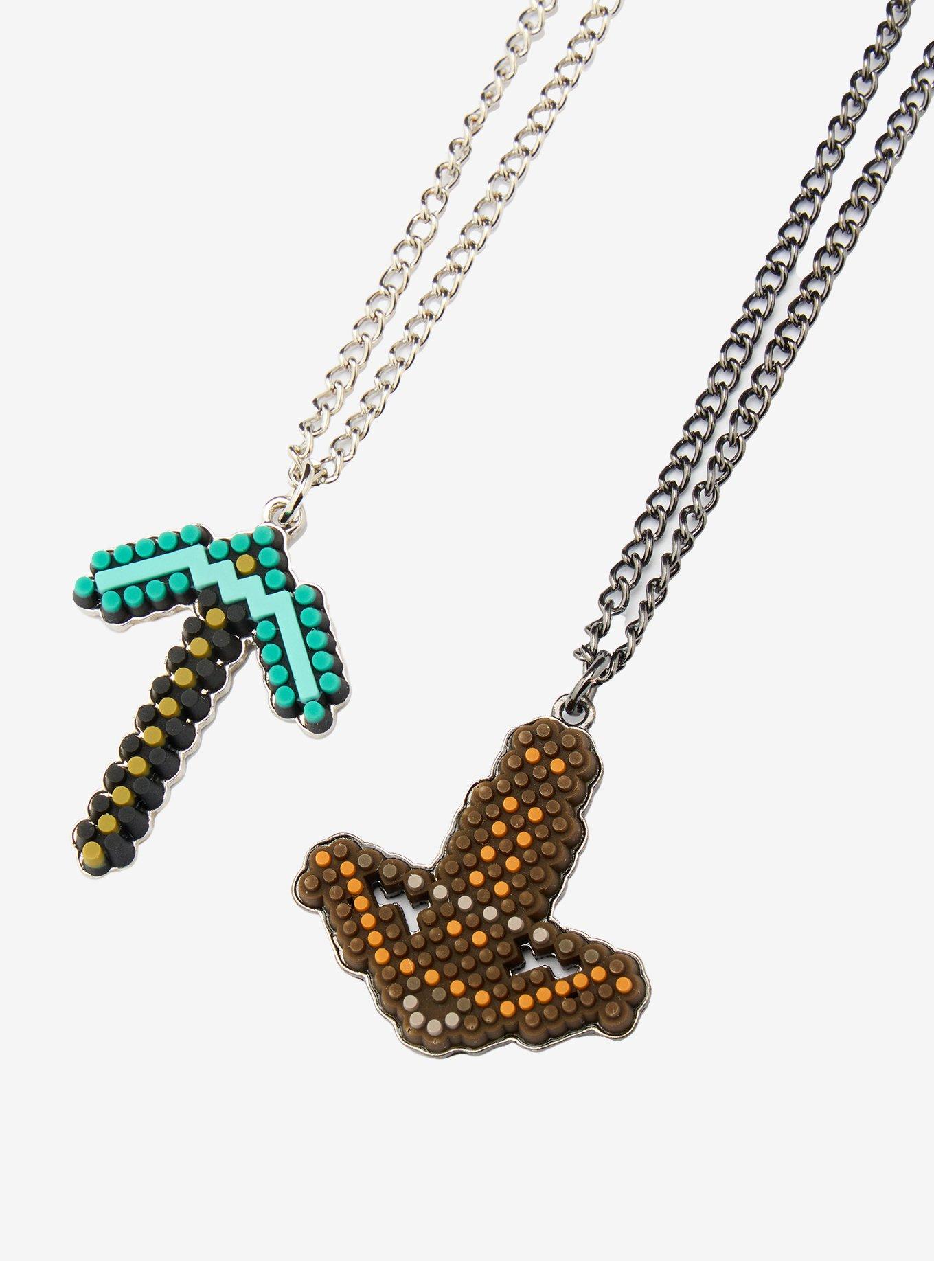 Minecraft Weapons Best Friend Necklace Set, , alternate
