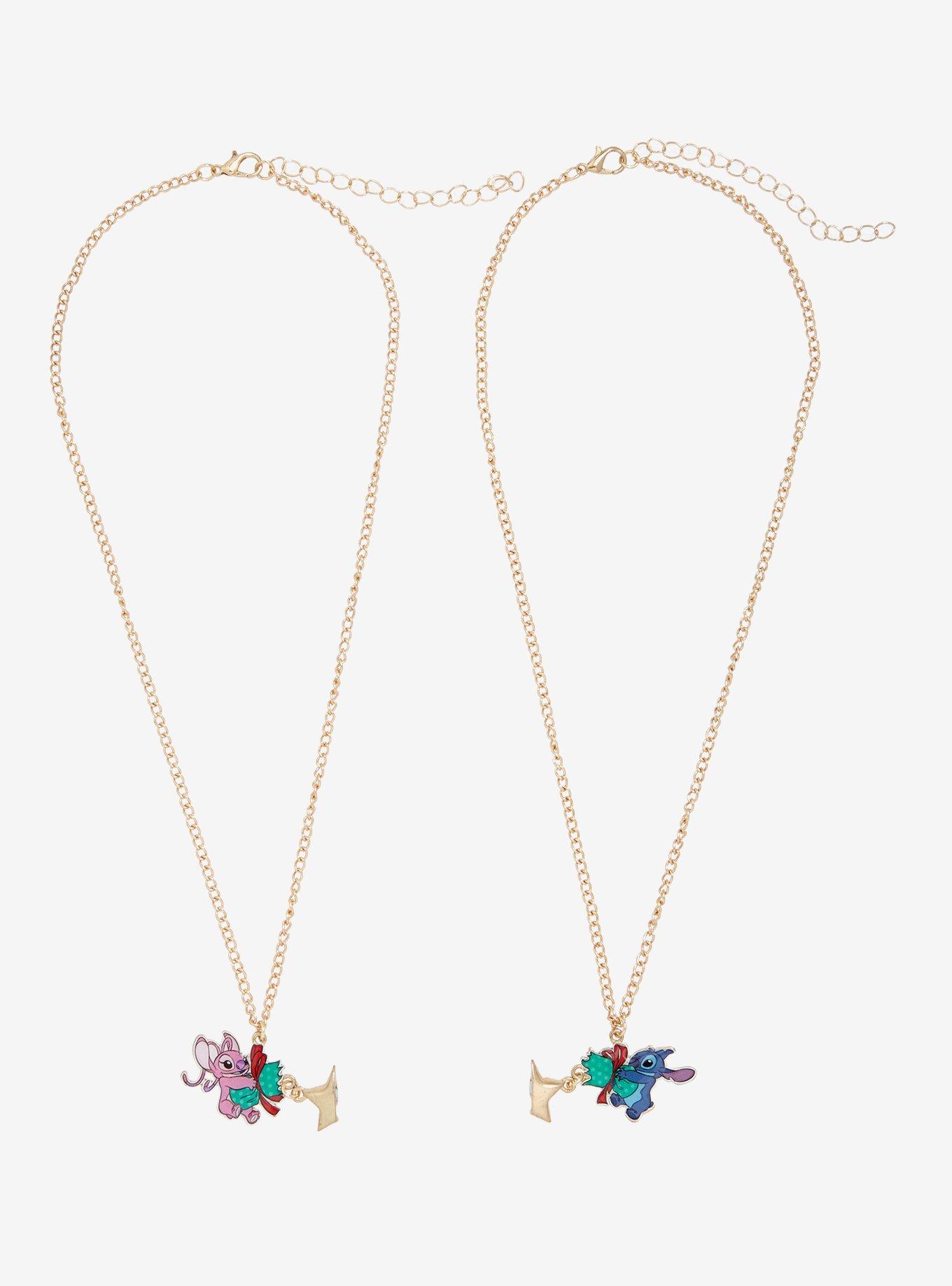 Disney Stitch & Angel Gift Star Magnetic Best Friend Necklace Set, , alternate